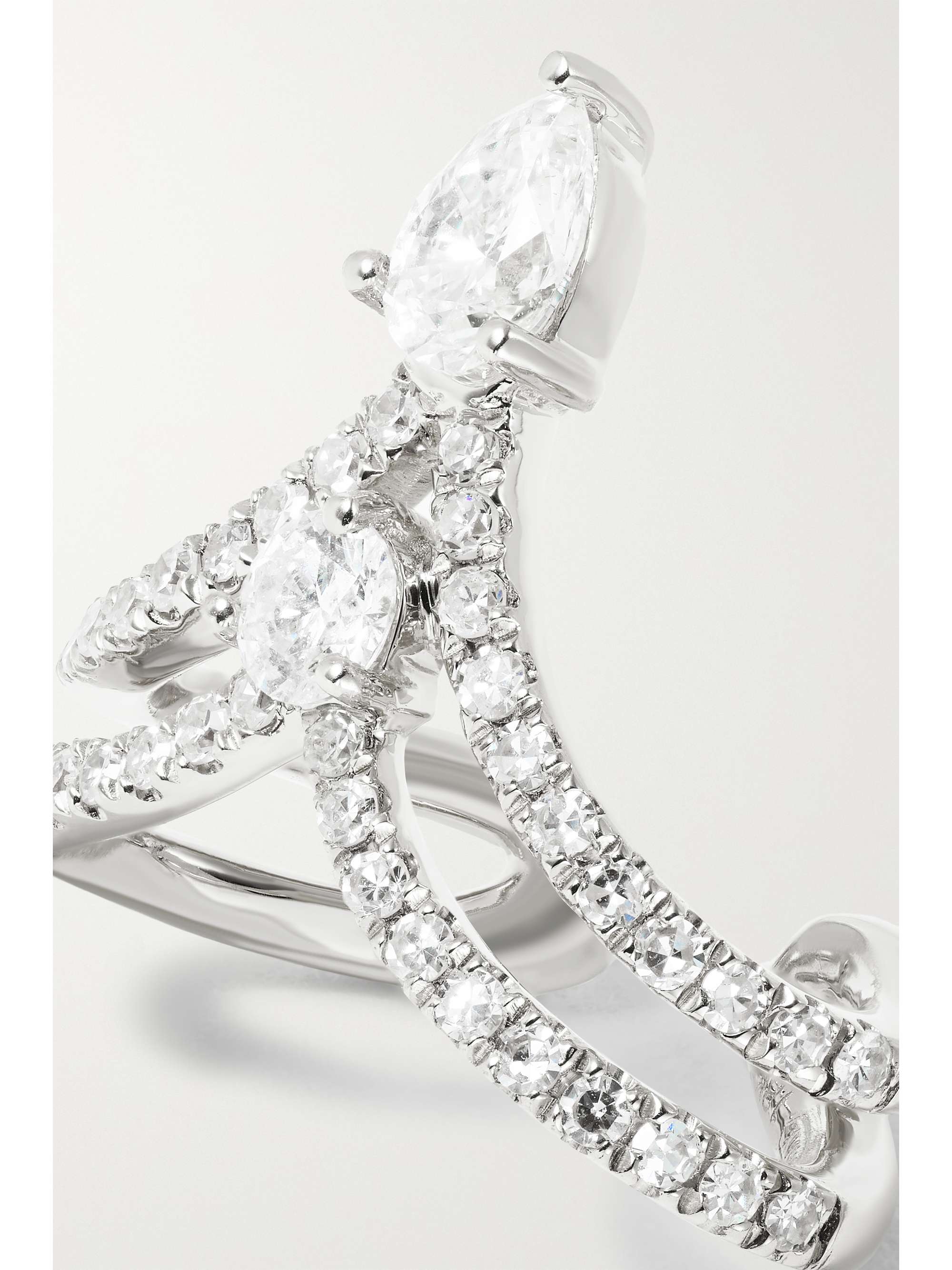 SHAY 18-karat white gold diamond ear cuff