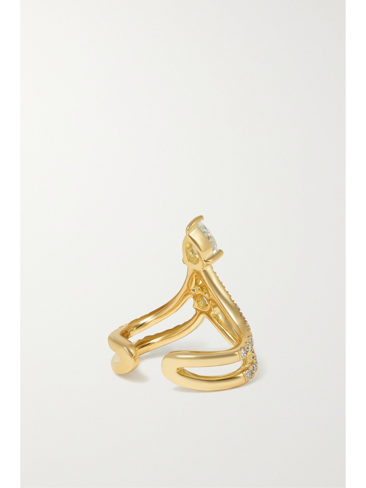 SHAY 18-KARAT GOLD DIAMOND EAR CUFF