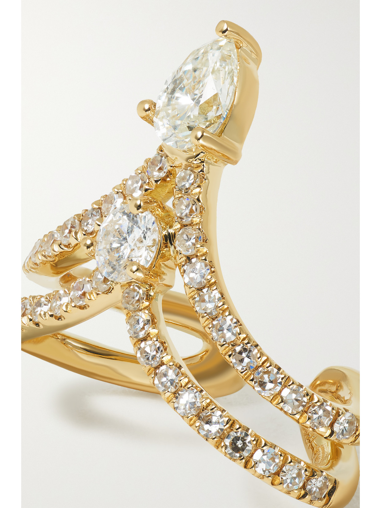 SHAY 18-KARAT GOLD DIAMOND EAR CUFF