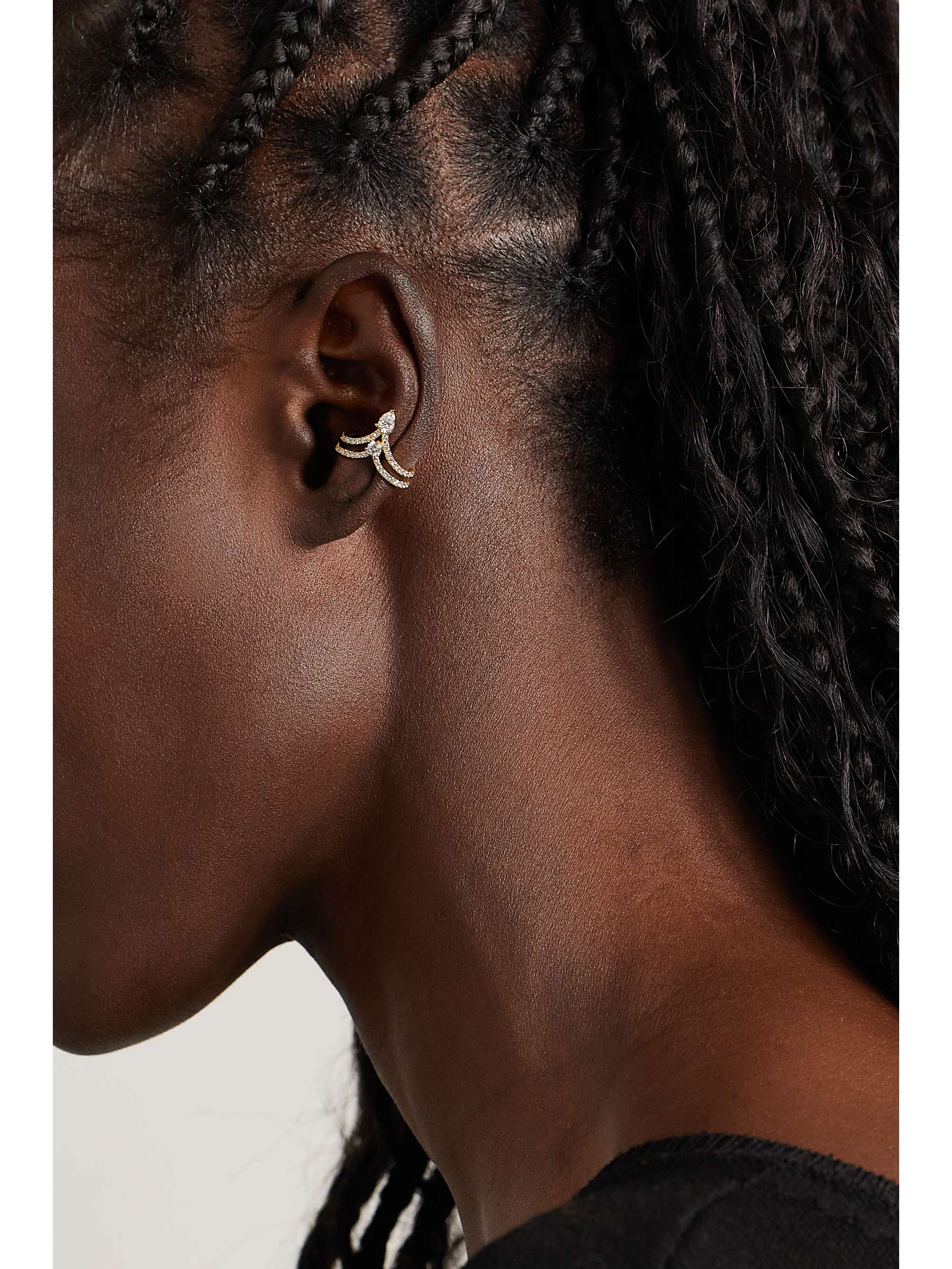 SHAY Ear Cuff aus 18 Karat Weißgold mit Diamanten
