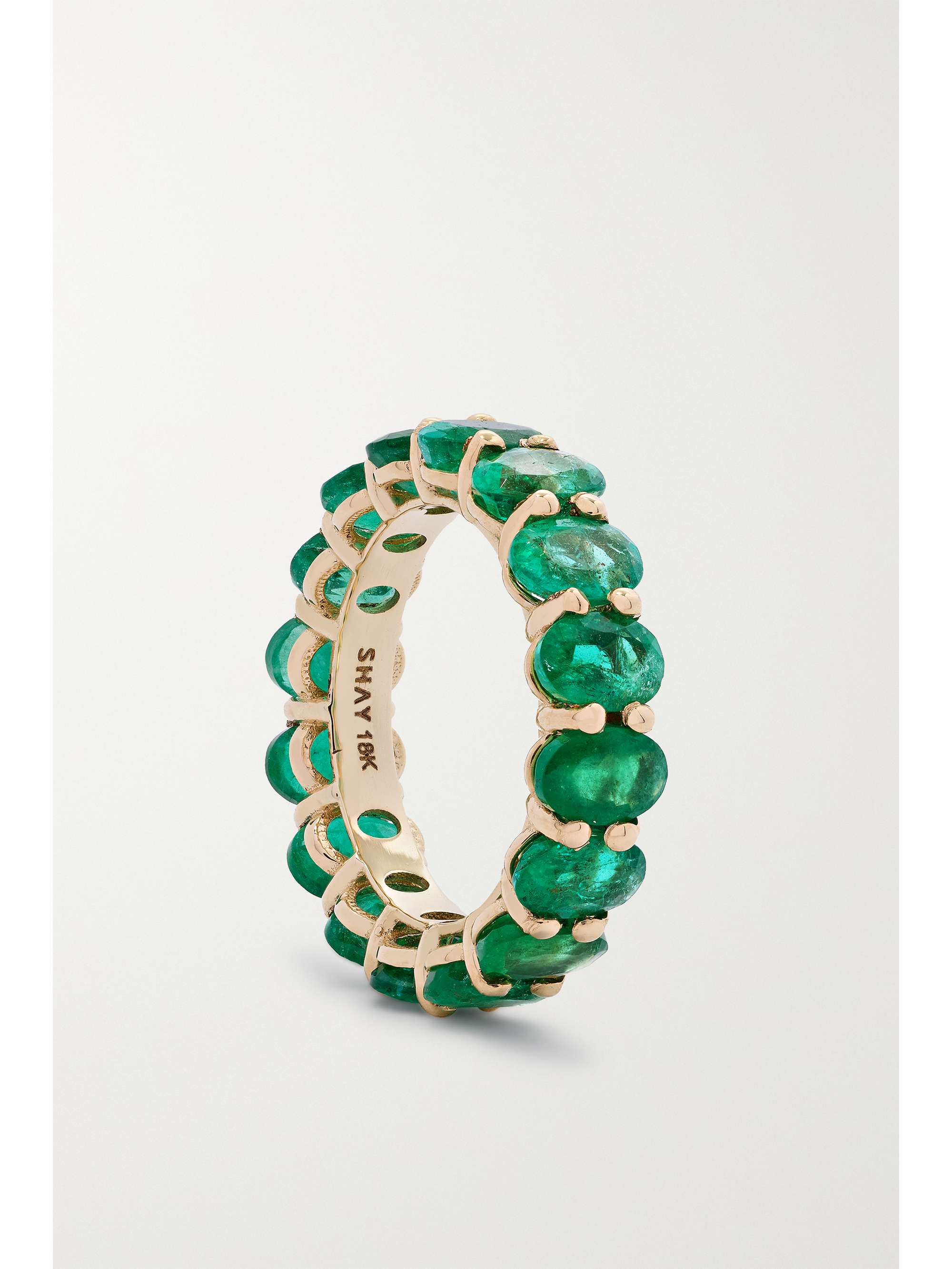 SHAY 18-karat gold emerald ring
