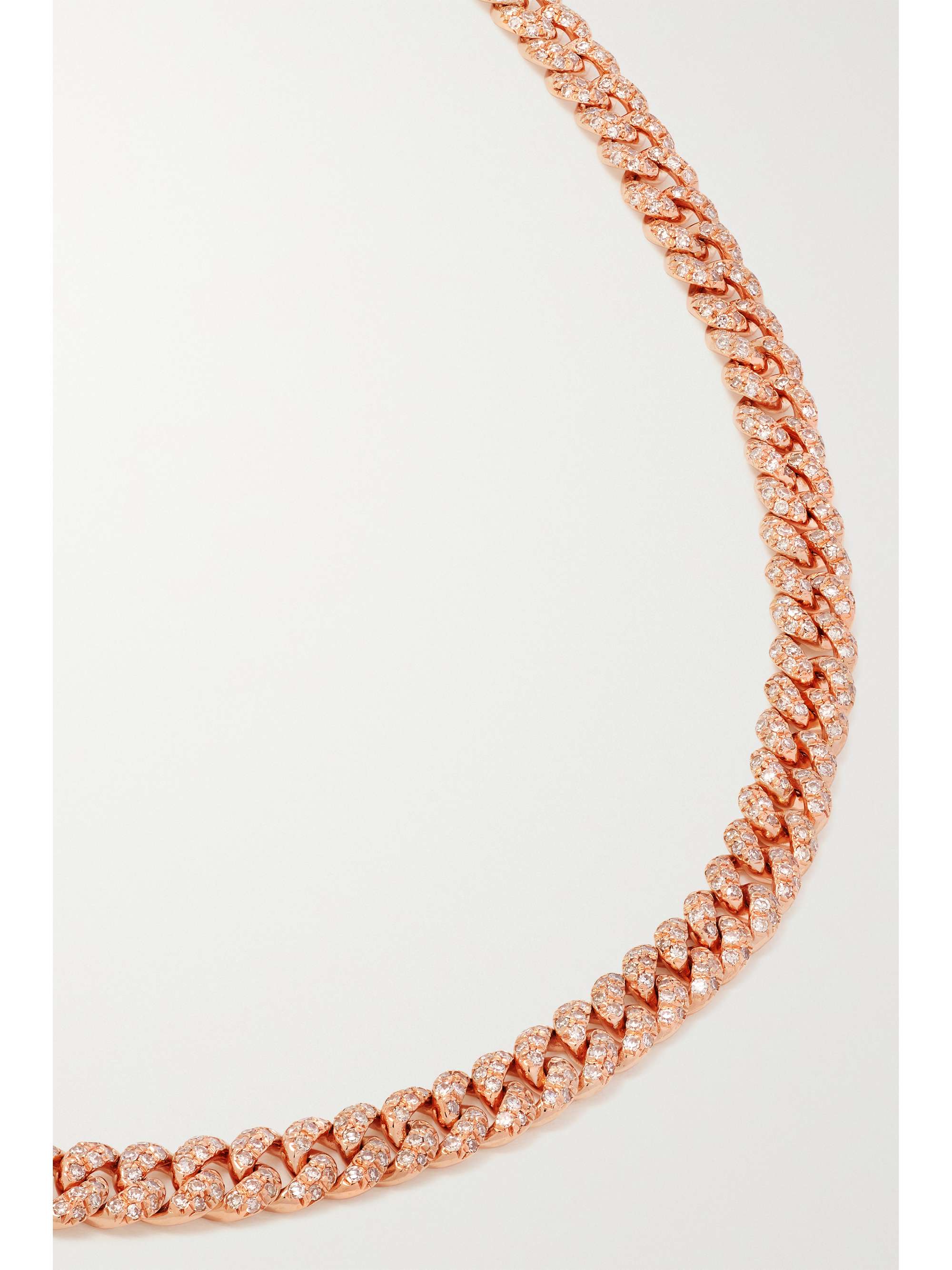 SHAY 18-karat rose gold diamond choker