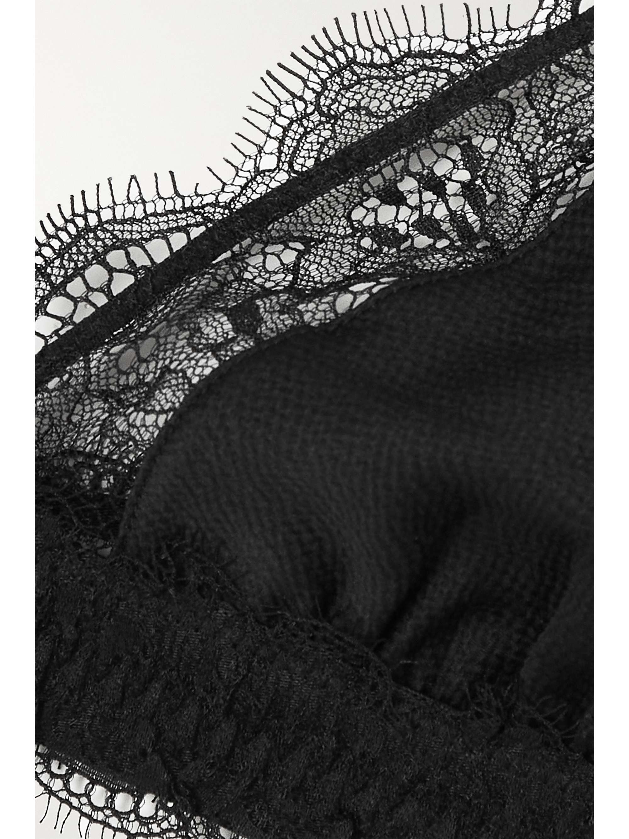 LOVE STORIES Love Lace lace-trimmed satin soft-cup triangle bra