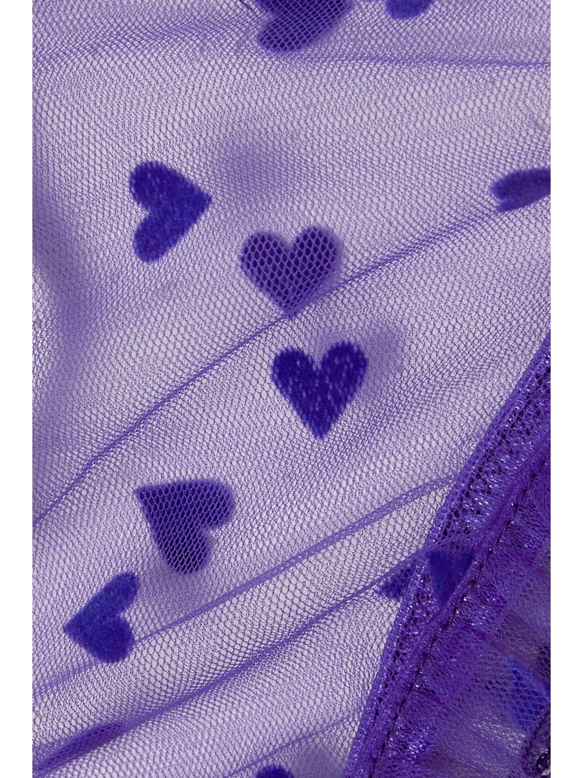 LE PETIT TROU Amour flocked tulle briefs