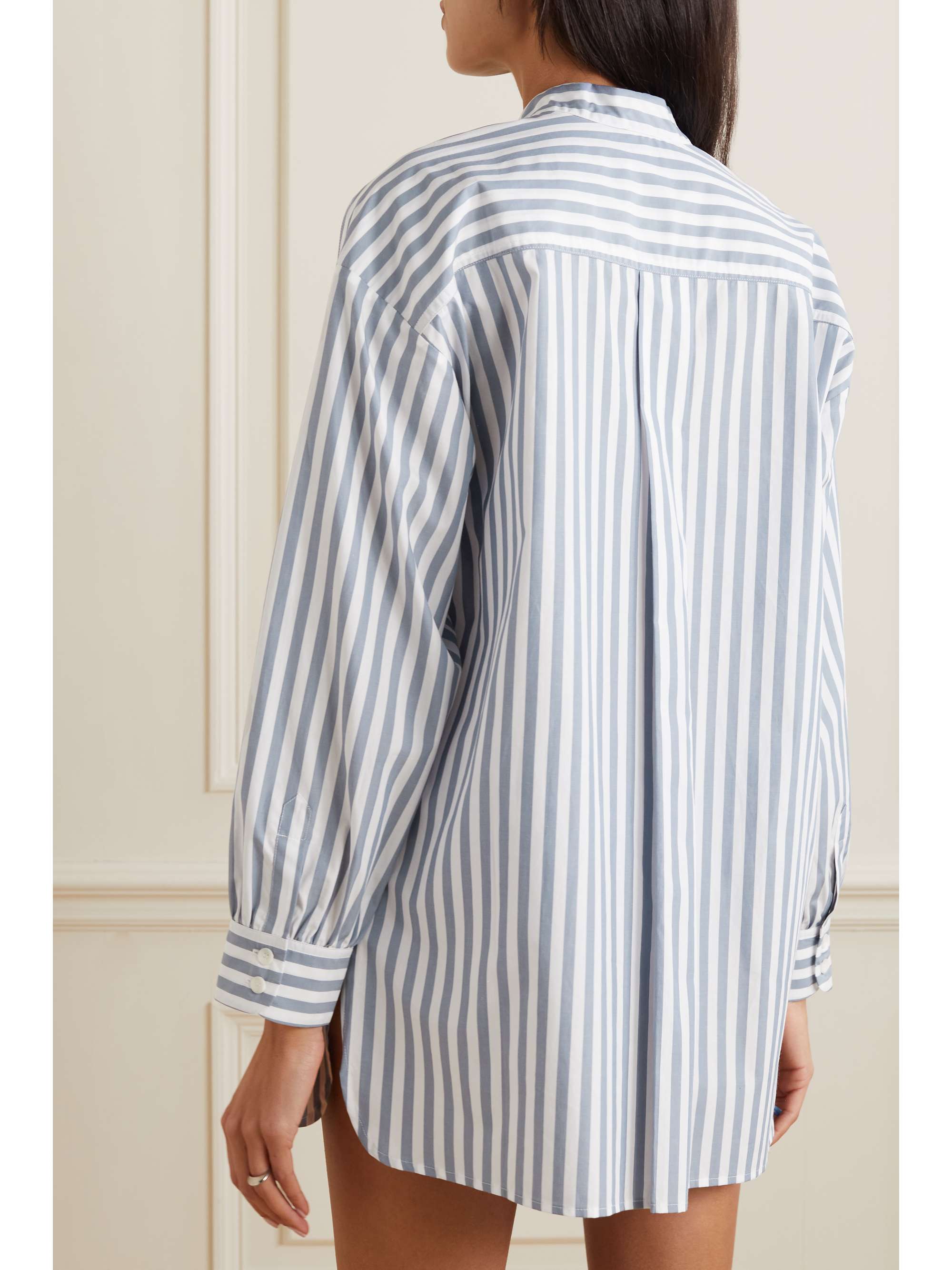 ERES Veranda striped cotton-poplin shirt dress