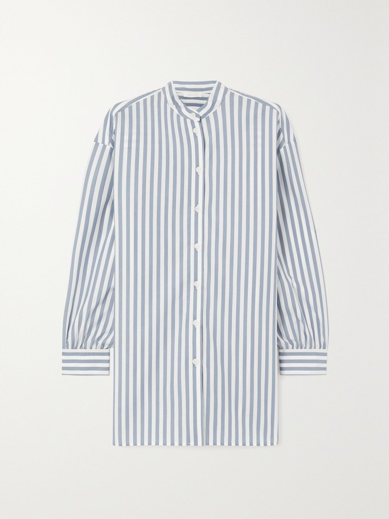 Eres - Veranda Striped Cotton-poplin Shirt Dress - Blue