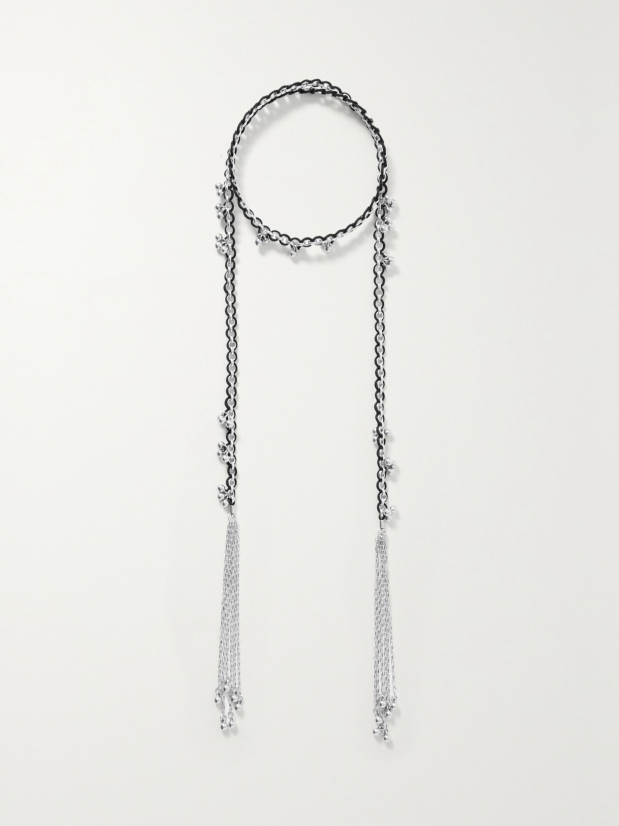 Isabel Marant - Silver-tone And Cord Necklace - Black