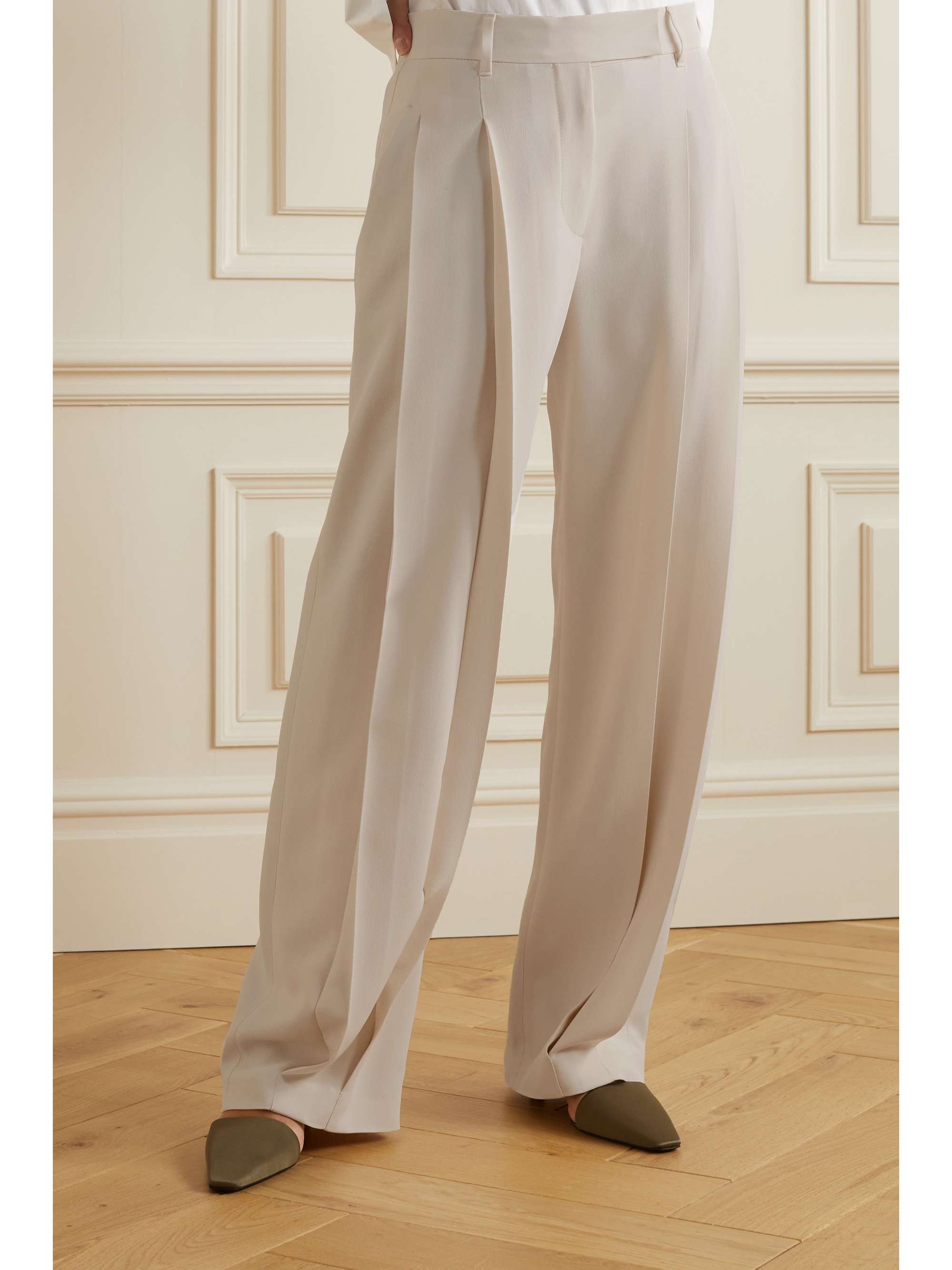 BRUNELLO CUCINELLI Pleated woven straight-leg pants