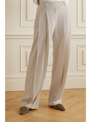 Brunello Cucinelli Pleated woven straight-leg pants