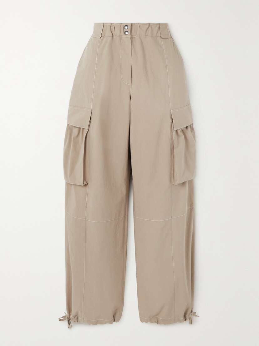 Brunello Cucinelli Cotton-poplin Straight-leg Cargo Pants