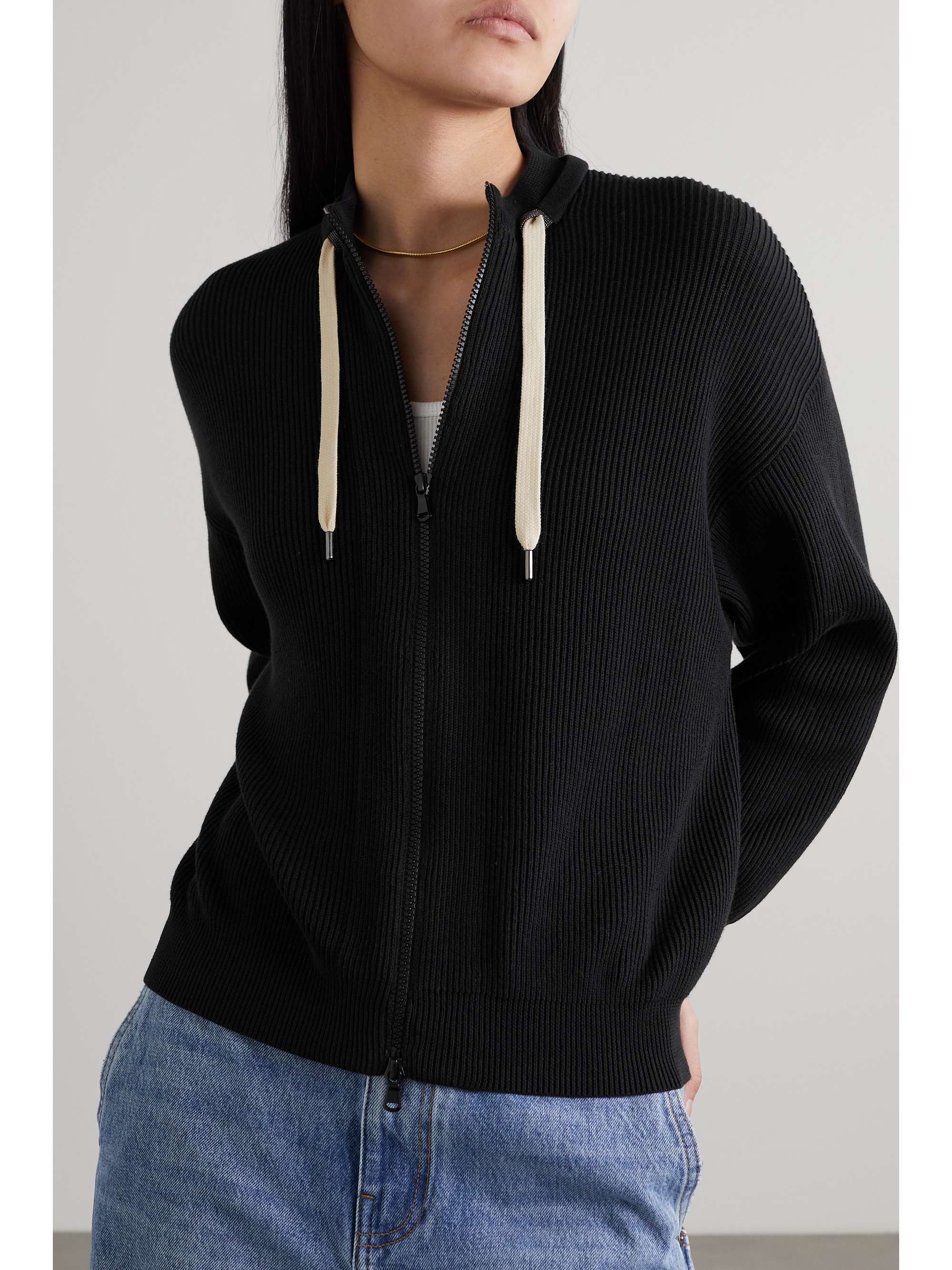 BRUNELLO CUCINELLI Ribbed cotton jacket