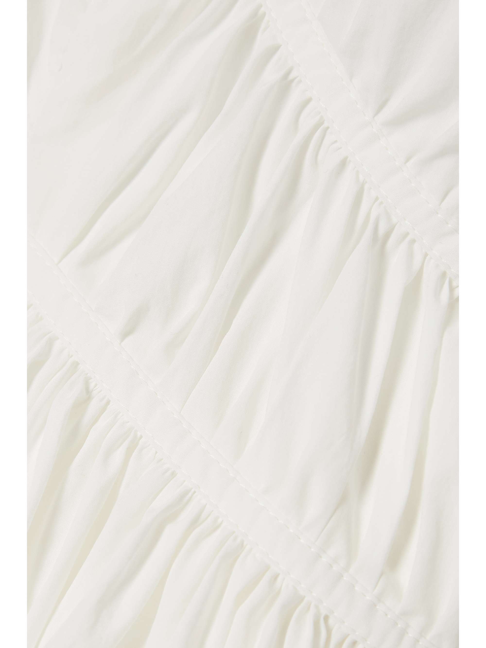 BRUNELLO CUCINELLI Gathered cotton-poplin maxi dress