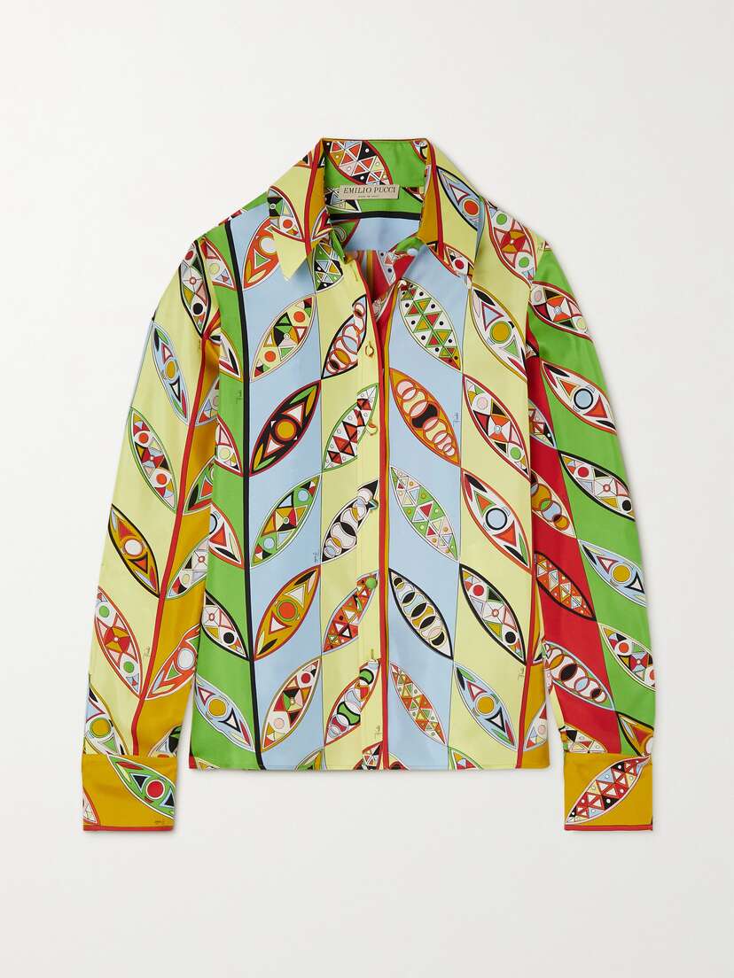 PUCCI Printed Silk-twill Shirt