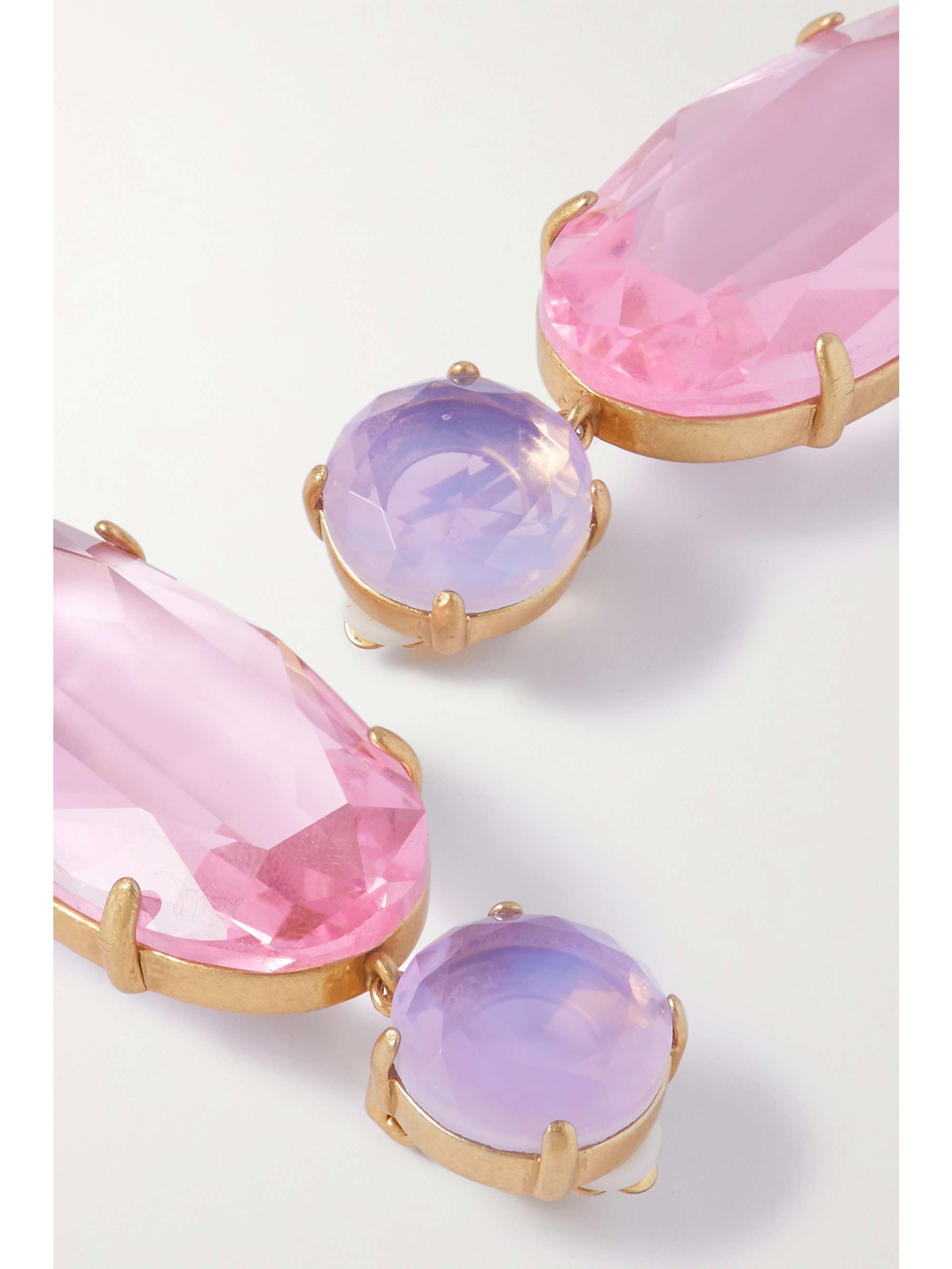 ROXANNE ASSOULIN Such A Jewel gold-tone crystal clip earrings