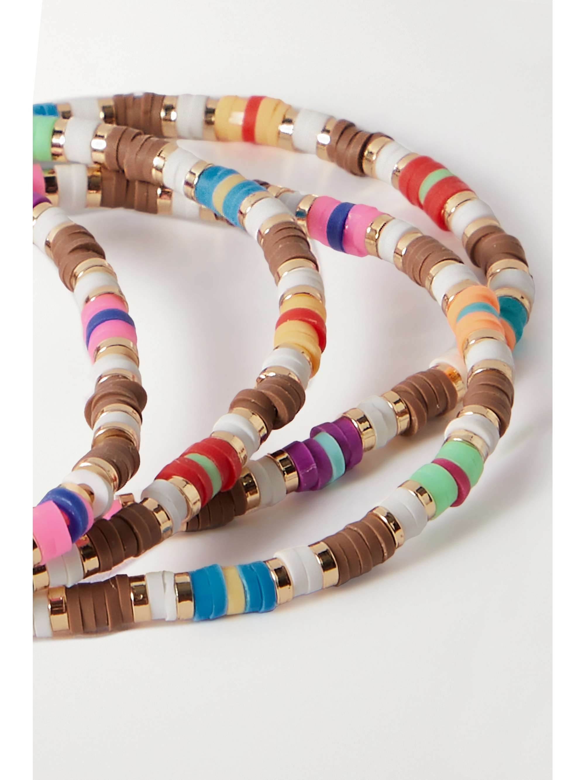 ROXANNE ASSOULIN Set of eight gold-tone and enamel bracelets