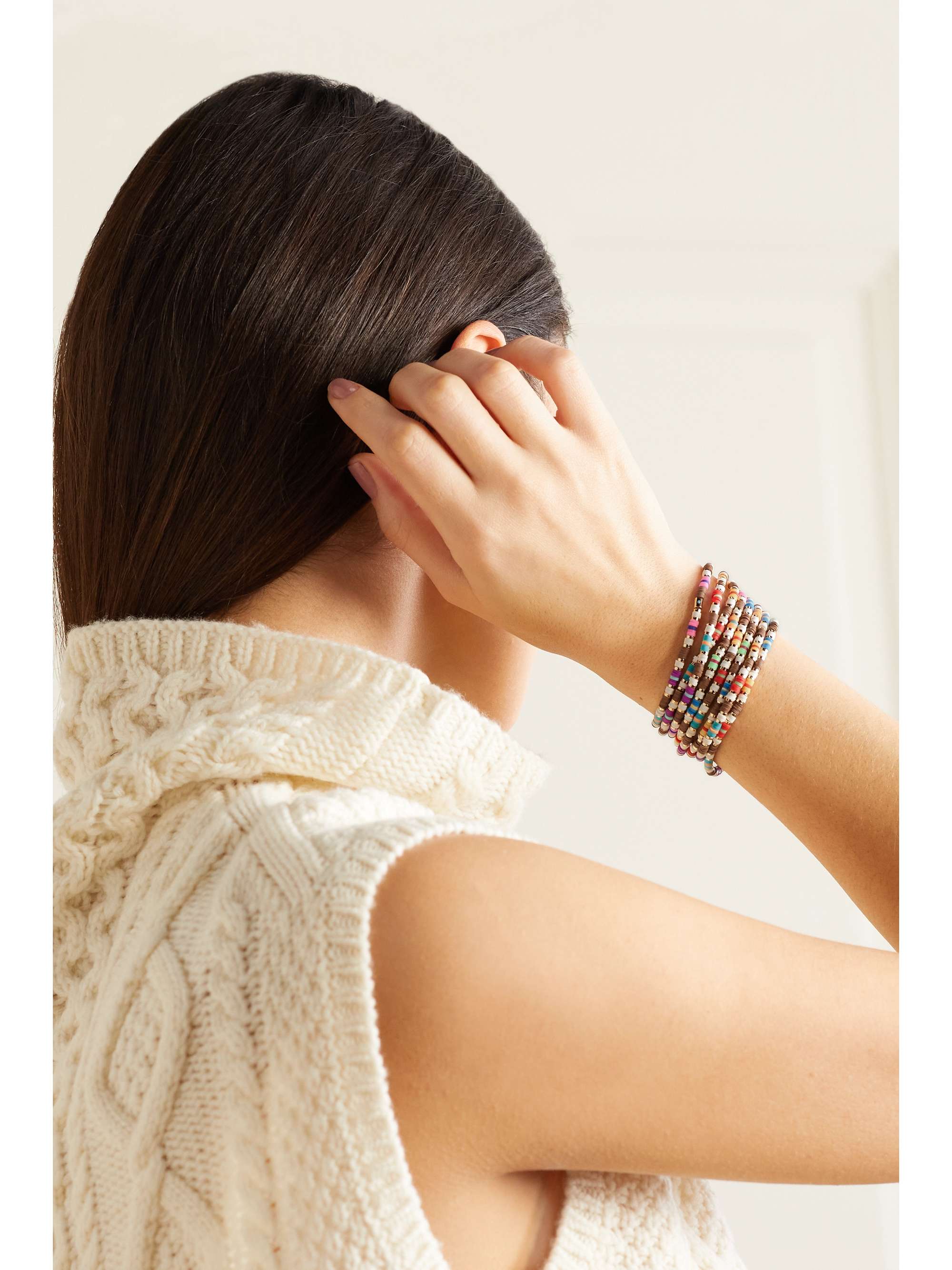 ROXANNE ASSOULIN Set of eight gold-tone and enamel bracelets