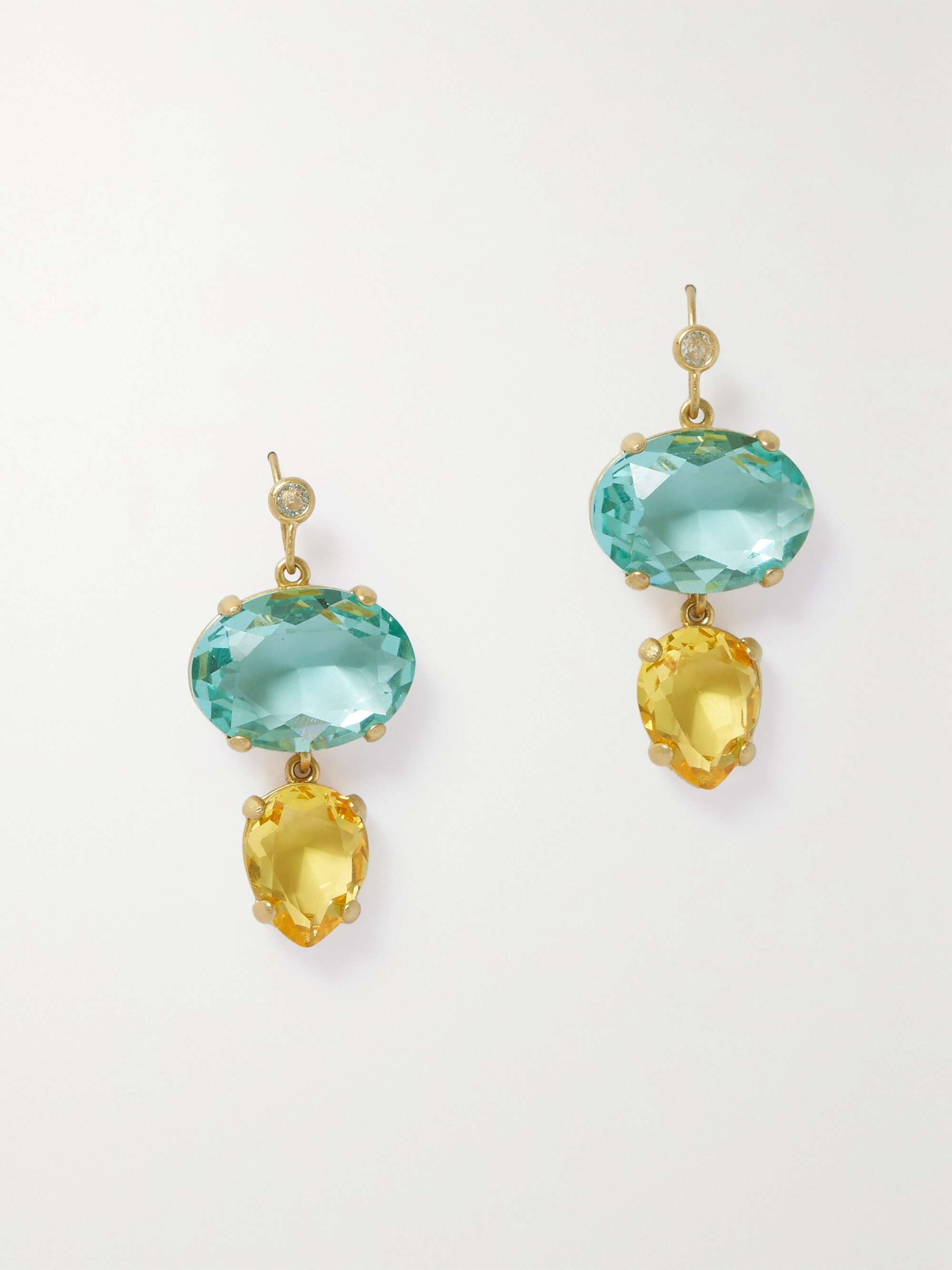 The Little Jewel gold tone crystal earrings