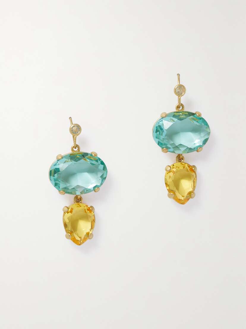 Roxanne Assoulin The Little Jewel Gold-tone Crystal Earrings