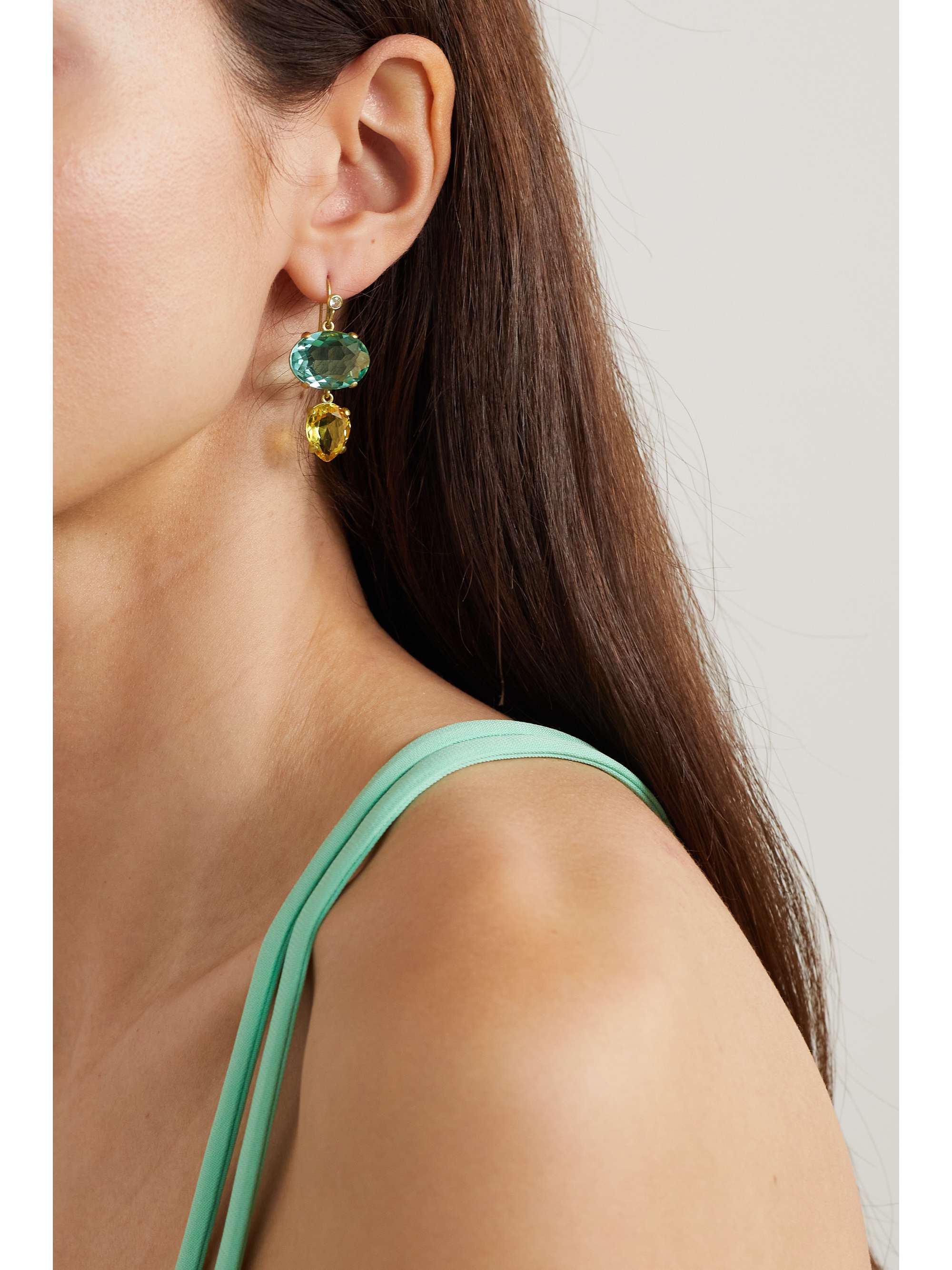 ROXANNE ASSOULIN The Little Jewel gold-tone crystal earrings