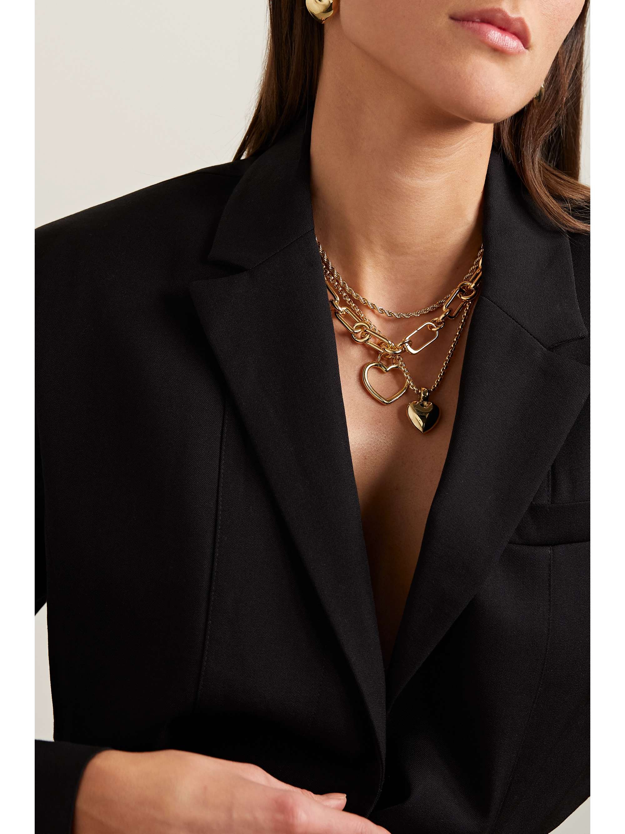 LAURA LOMBARDI Beatta recycled goldplated necklace NETAPORTER