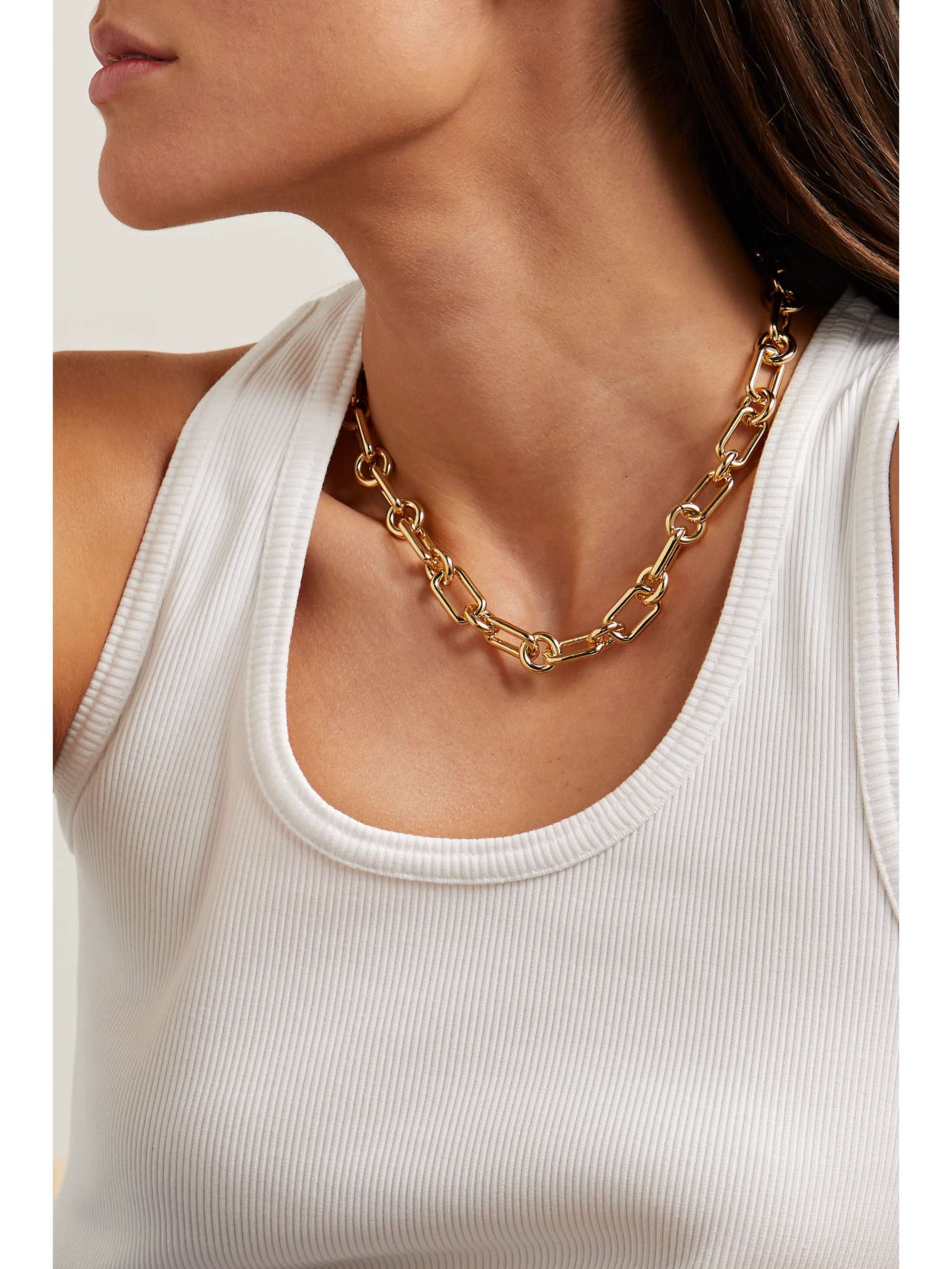LAURA LOMBARDI Cresca recycled gold-plated necklace