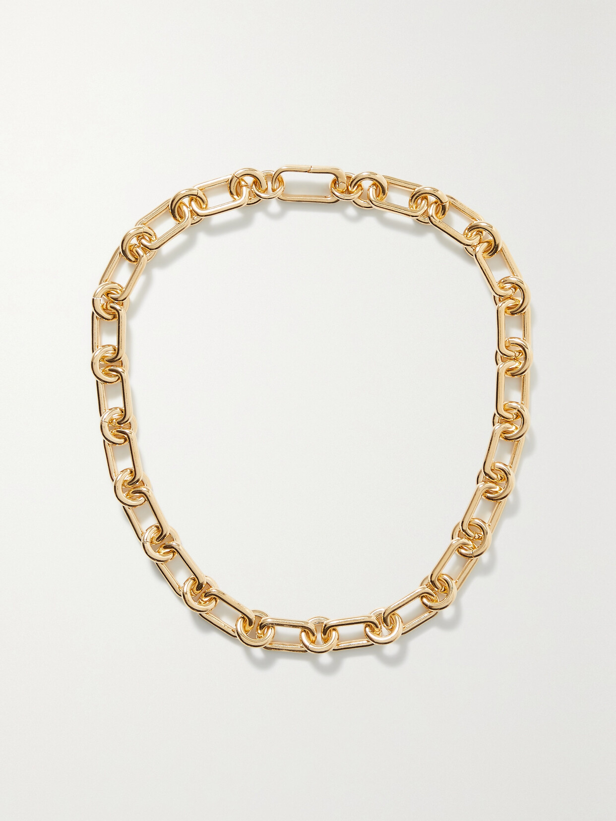 Shop Laura Lombardi Cresca Recycled Gold-plated Necklace