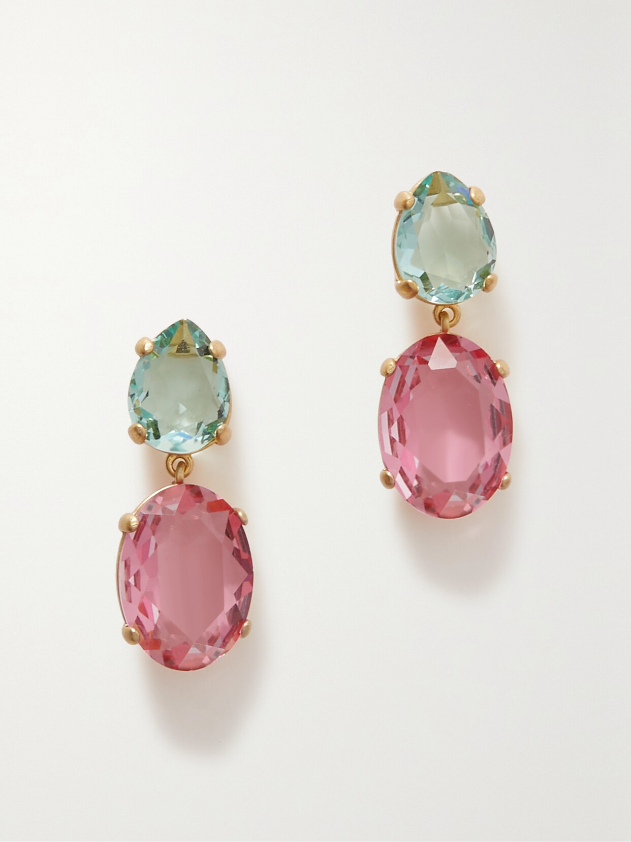 Roxanne Assoulin Gold-tone Crystal Earrings In Multi