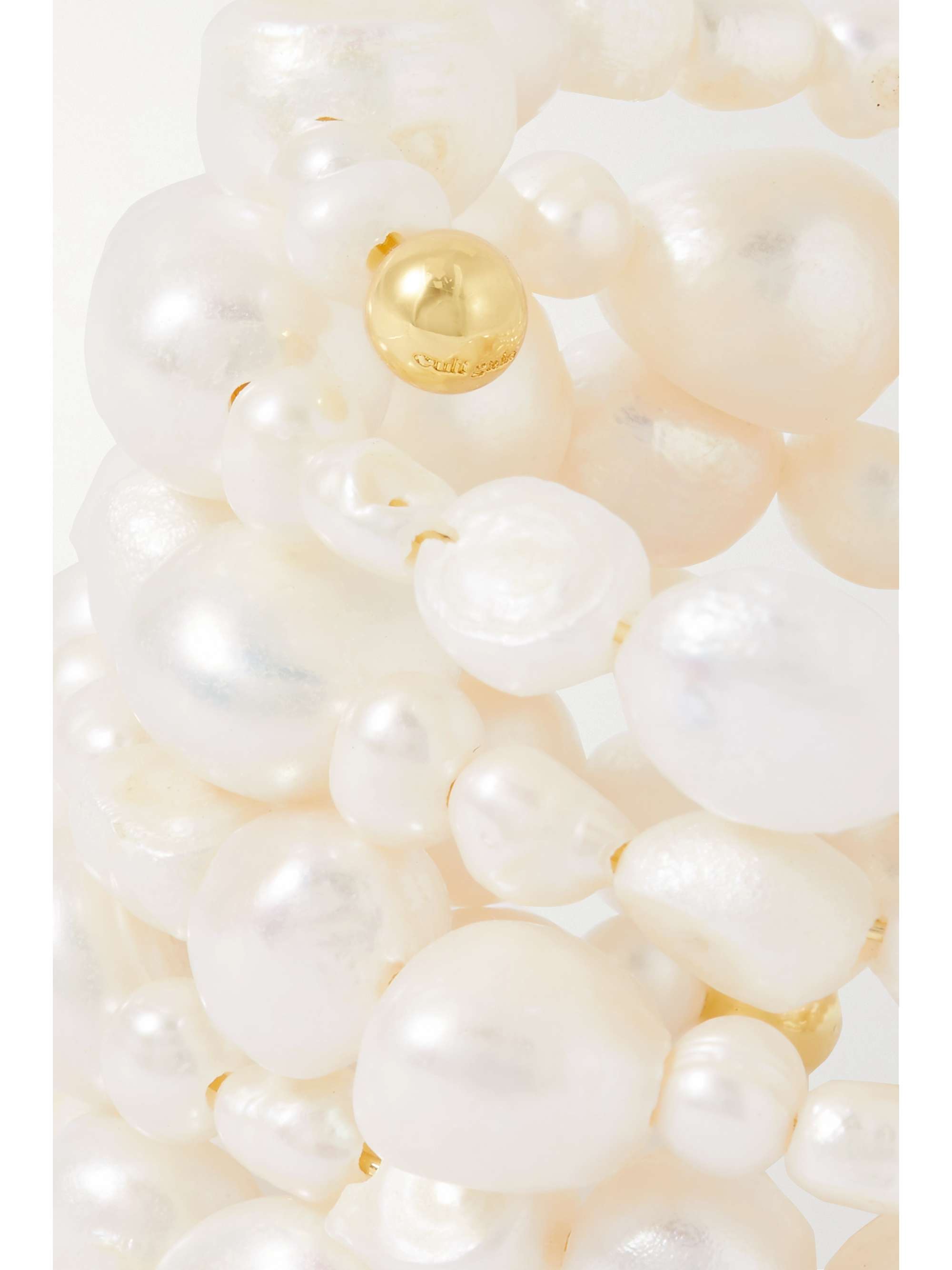 CULT GAIA Mishka gold-tone pearl bracelet
