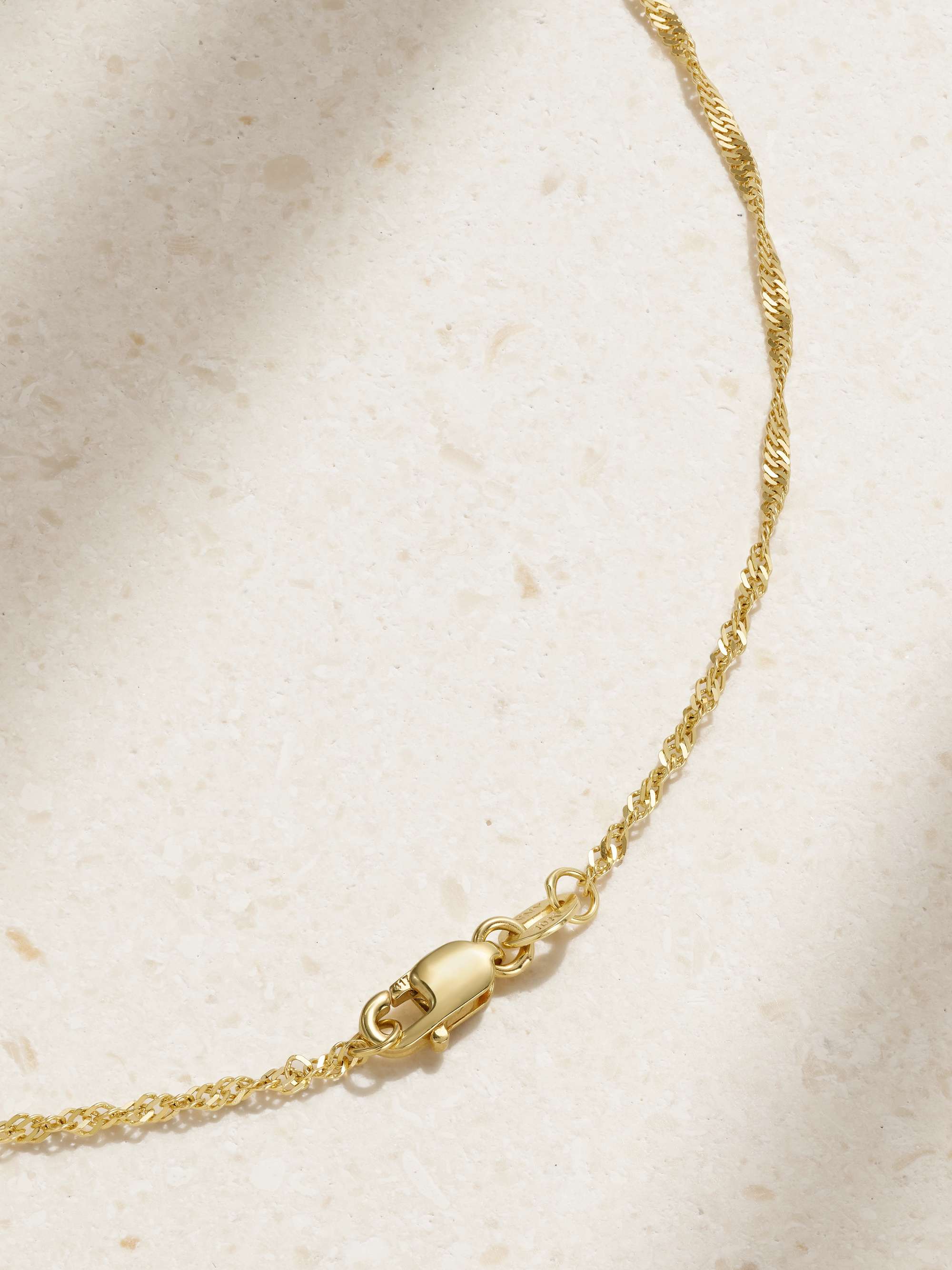 STONE AND STRAND 10-karat gold choker