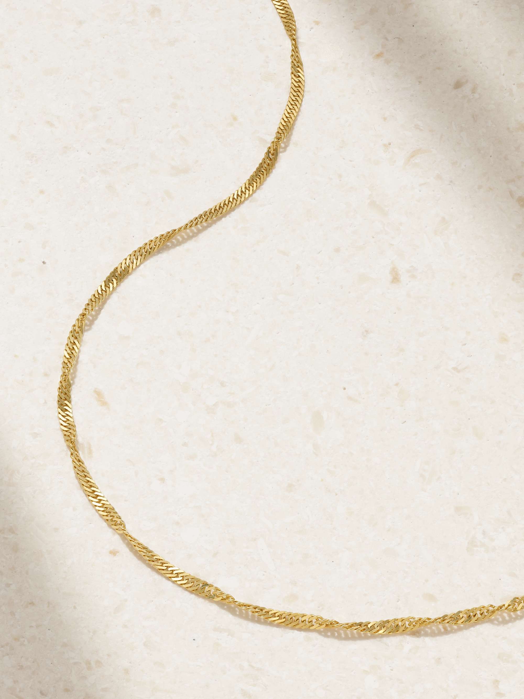 STONE AND STRAND 10-karat gold choker