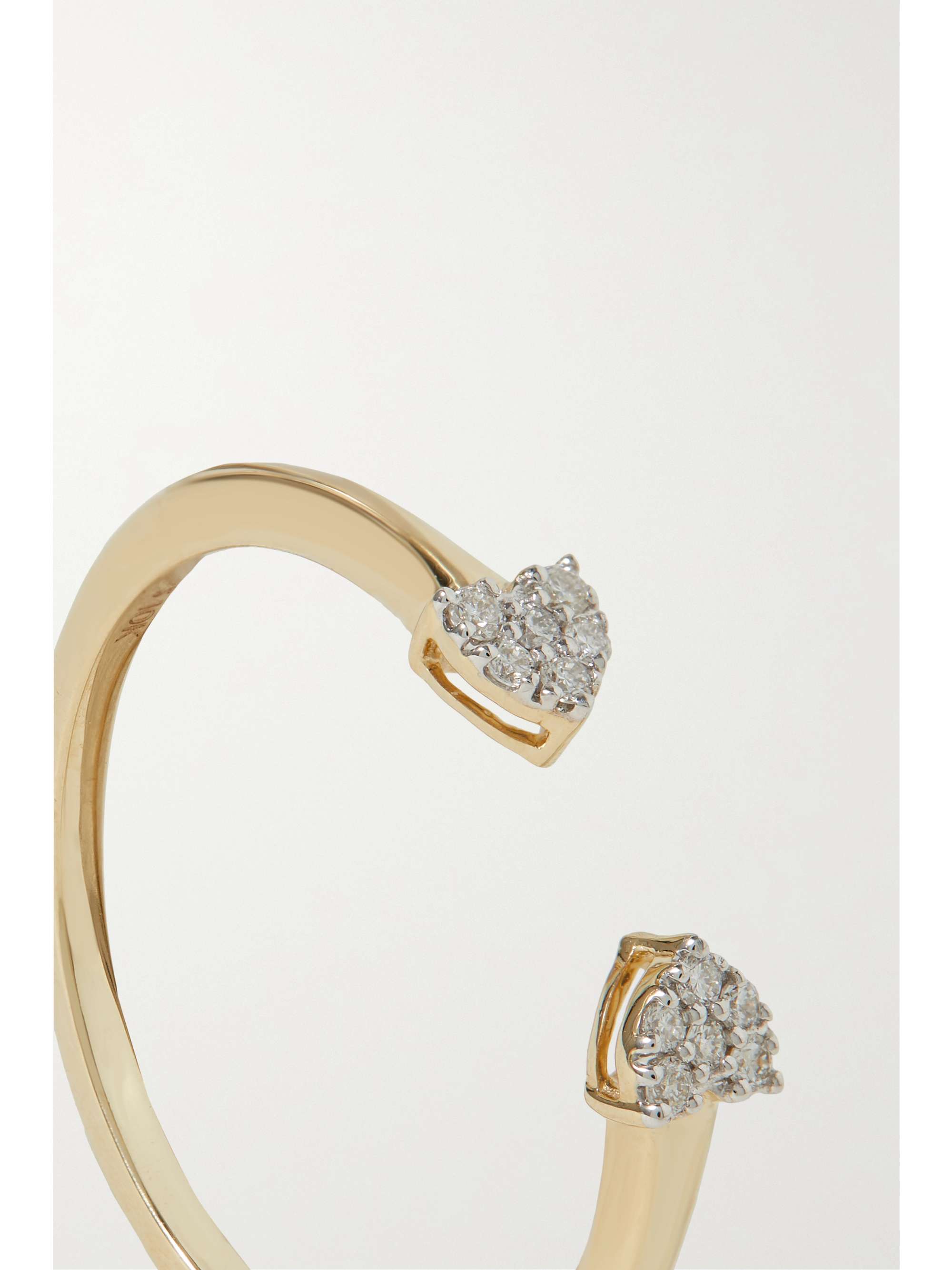 STONE AND STRAND Heart to Heart 10karat gold diamond ring NETAPORTER