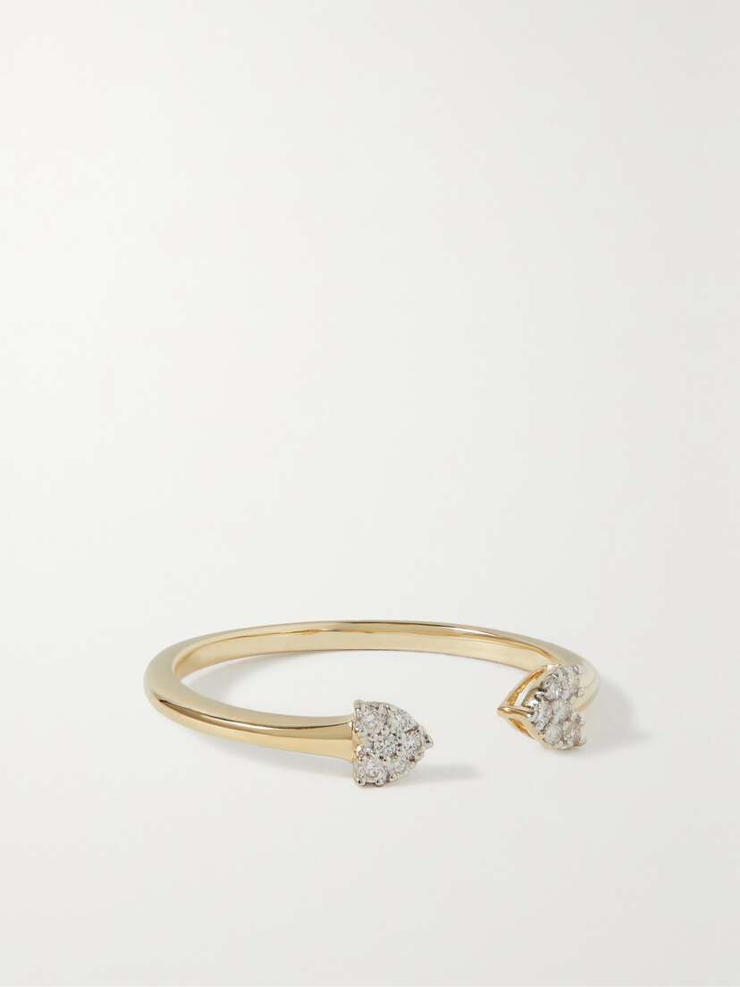 STONE AND STRAND Heart To Heart 10-karat  Diamond Ring