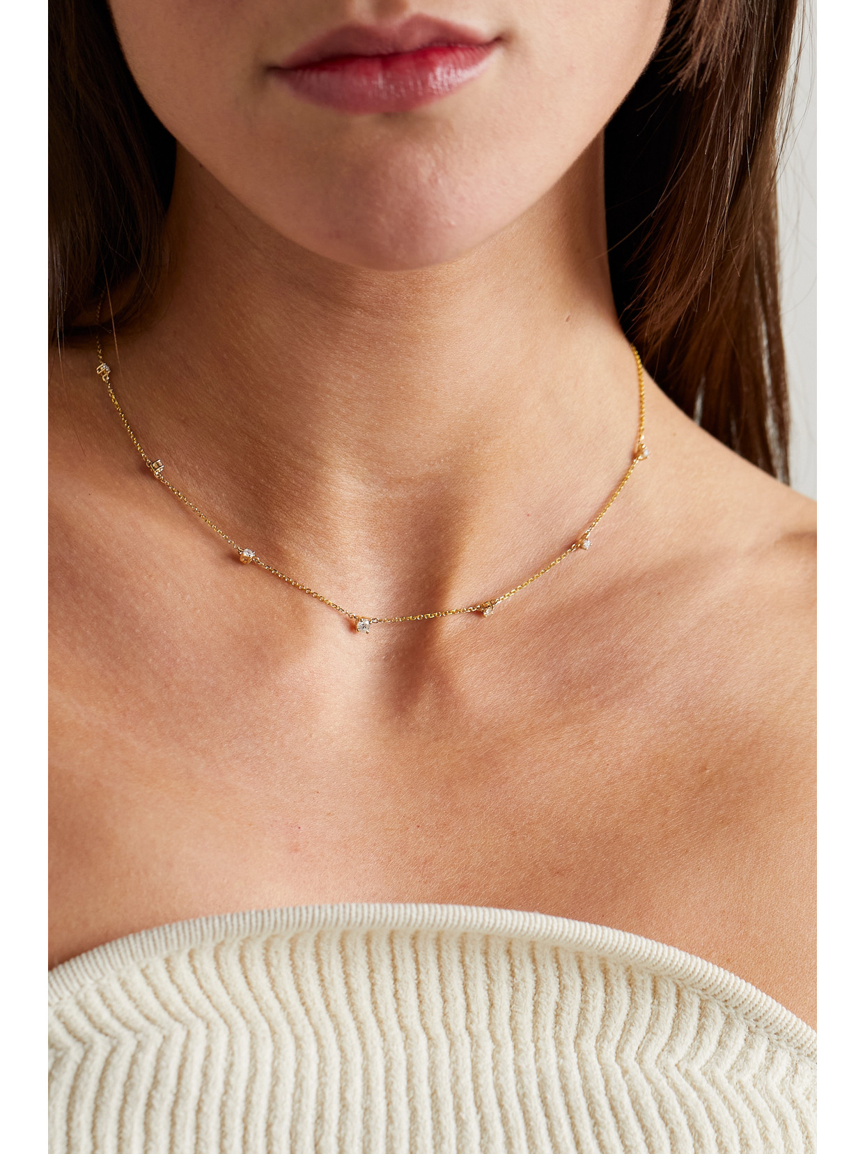 Stone And Strand 10karat Gold Diamond Necklace ModeSens