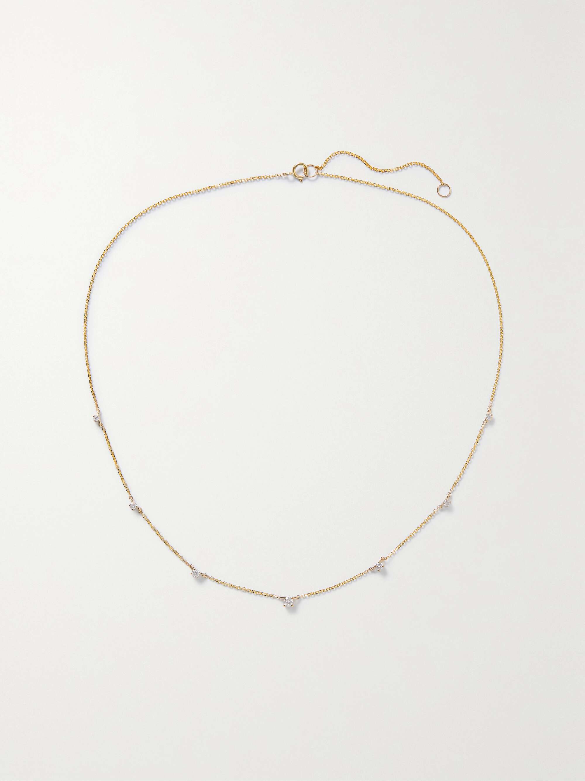 STONE AND STRAND 10karat gold diamond necklace NETAPORTER