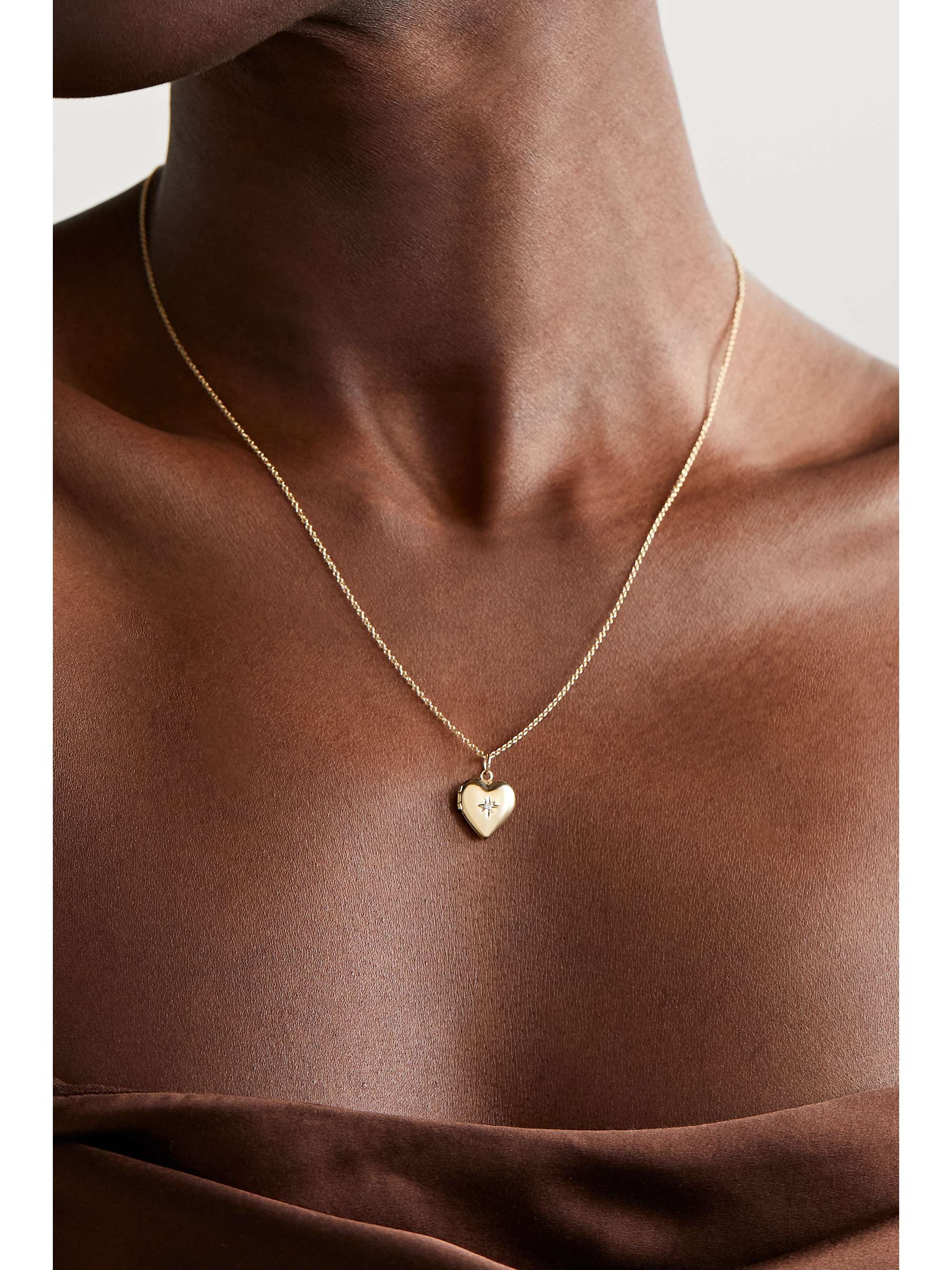 STONE AND STRAND 14karat gold diamond necklace NETAPORTER