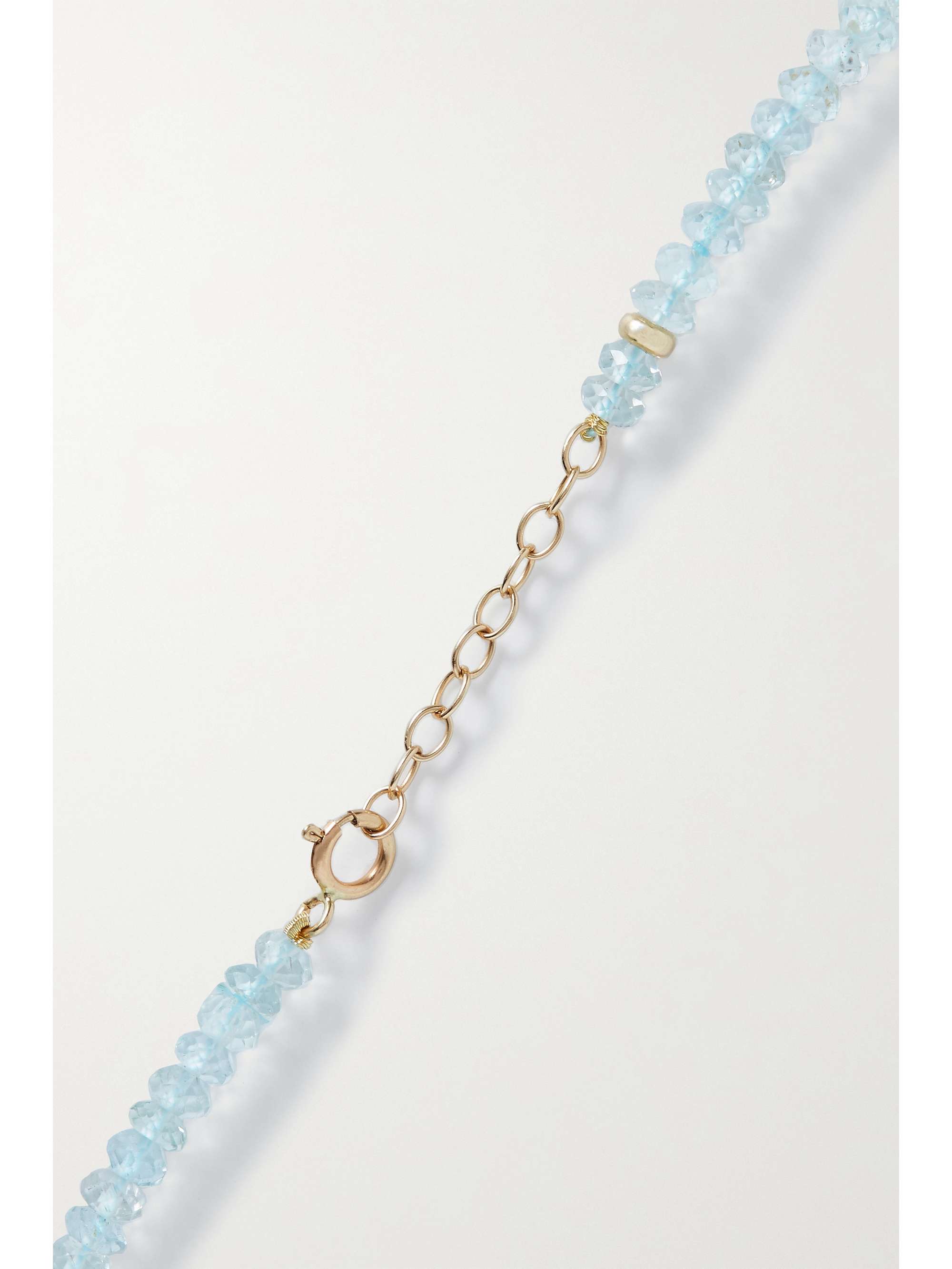 JIA JIA Gold-tone aquamarine necklace