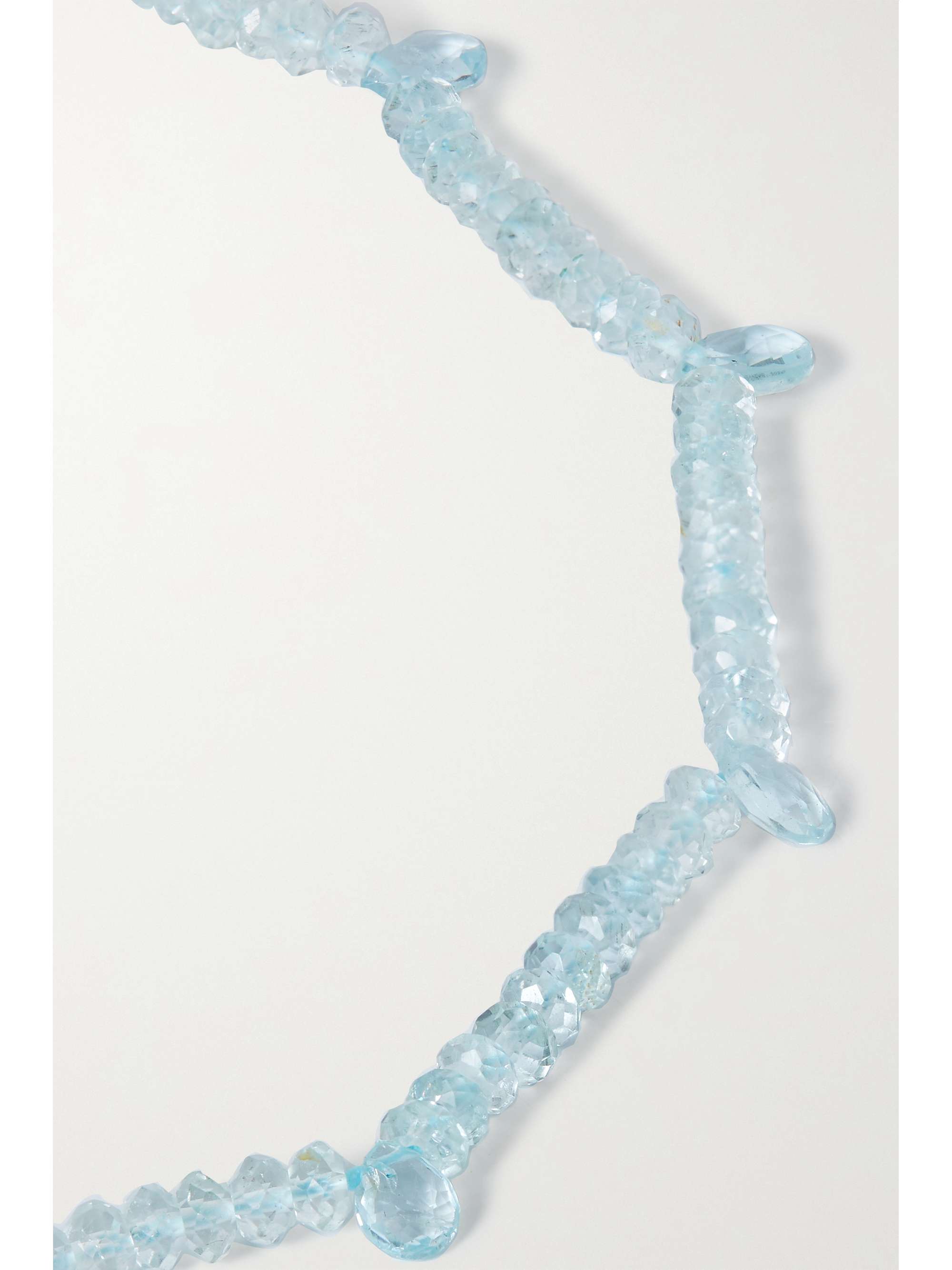 JIA JIA Gold-tone aquamarine necklace