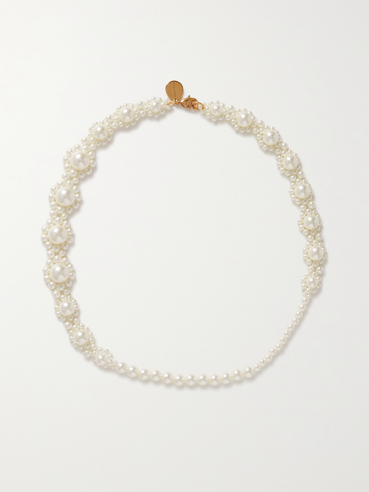 Simone Rocha - Daisy Gold-tone Faux Pearl Necklace - White