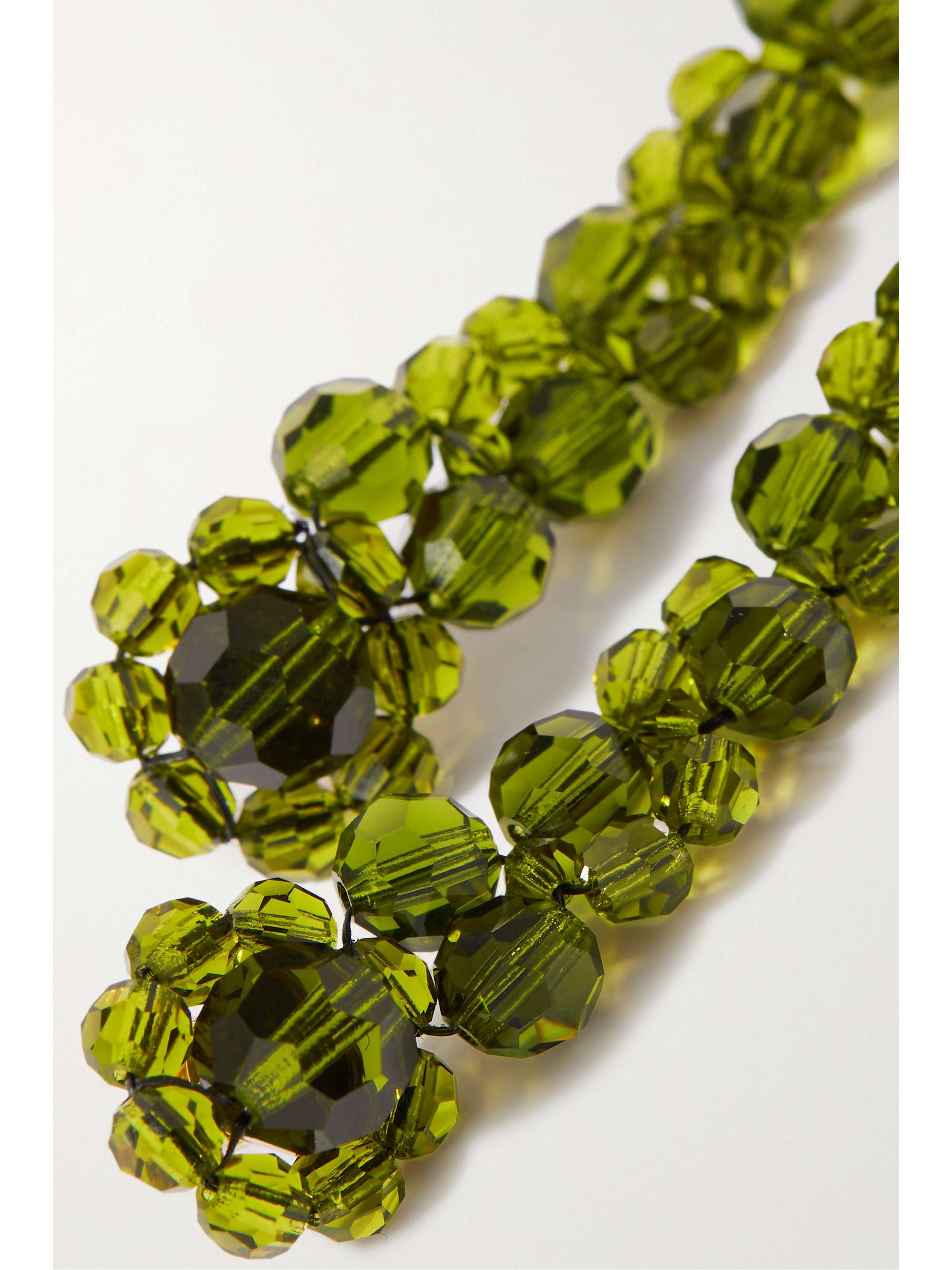 SIMONE ROCHA Drip gold-tone crystal earrings