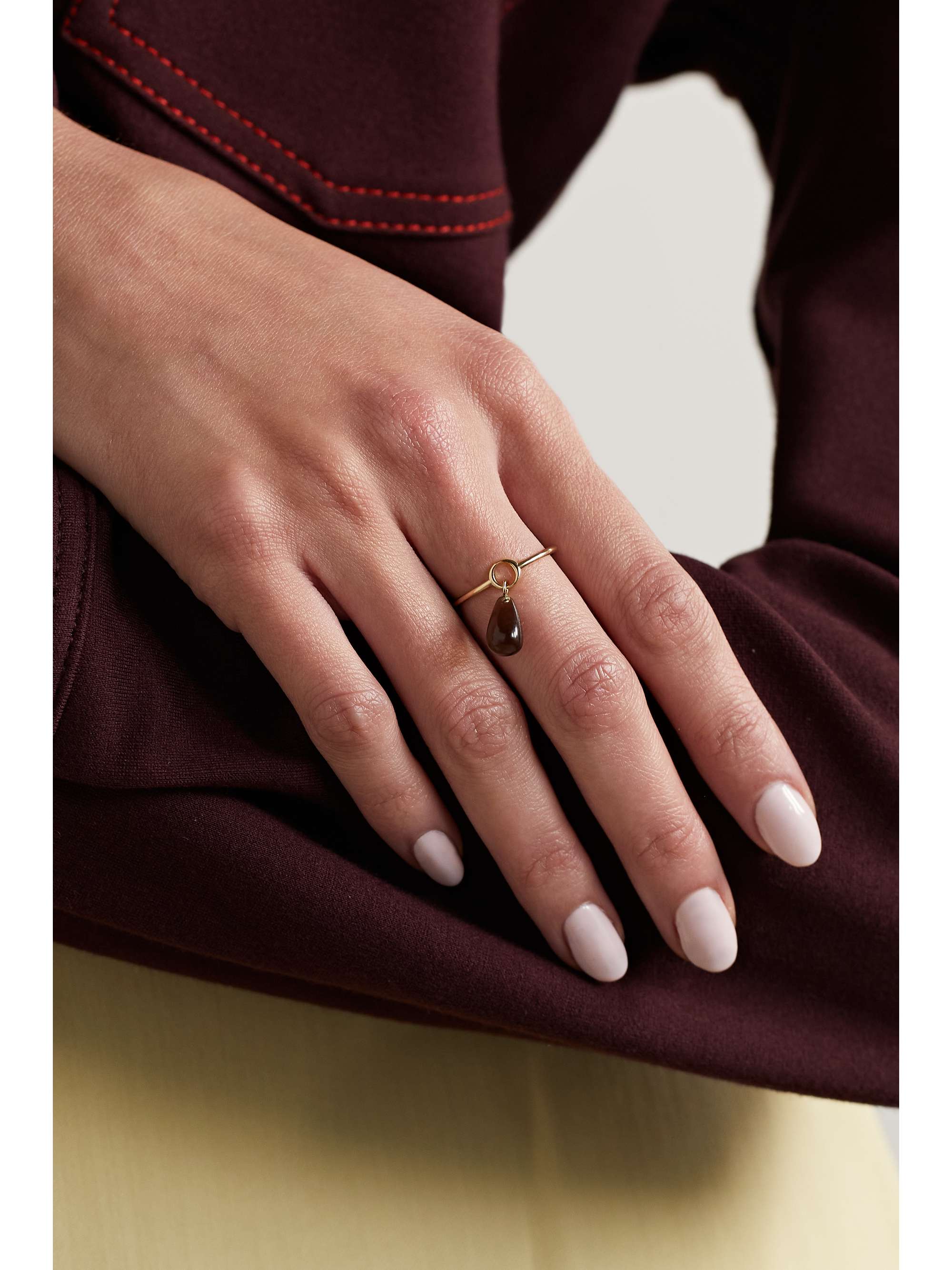 BY PARIAH Petrichor 14-karat recycled gold quartz ring