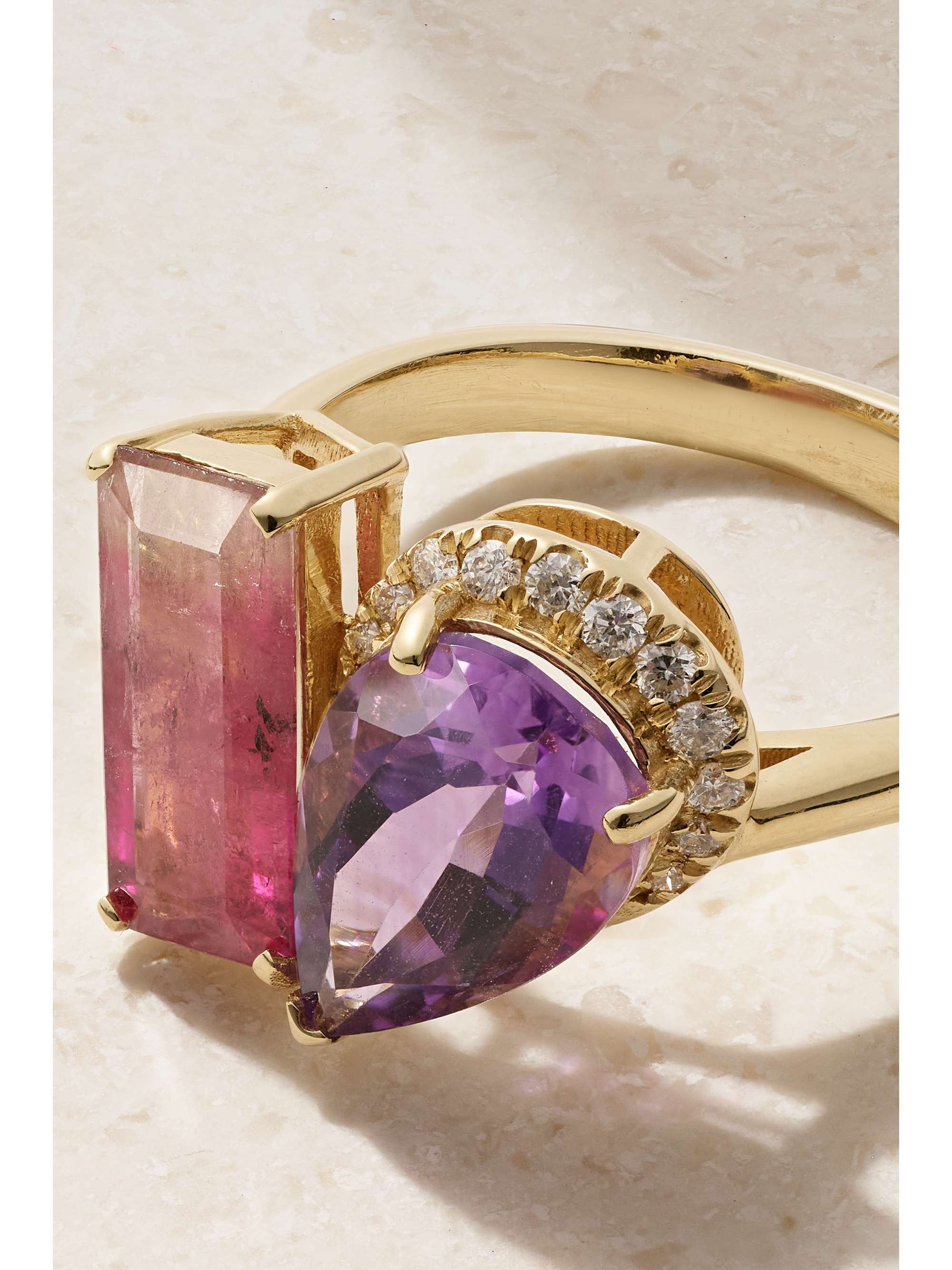 JIA JIA Rainbow 18-karat gold multi-stone ring