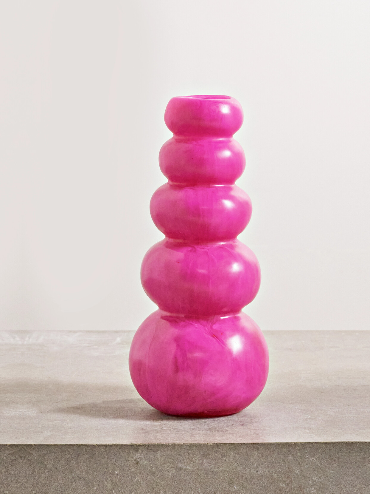 Dinosaur Designs - Pearl Tower Resin Vase - Pink