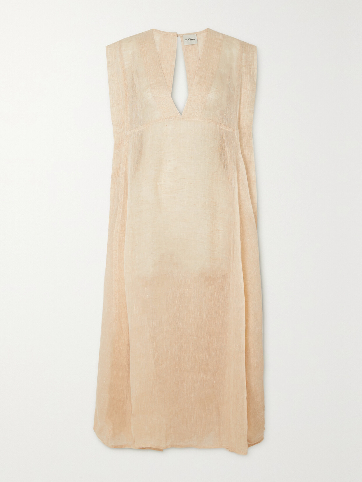 Le Kasha + Net Sustain Assouan Organic Linen-gauze Maxi Dress