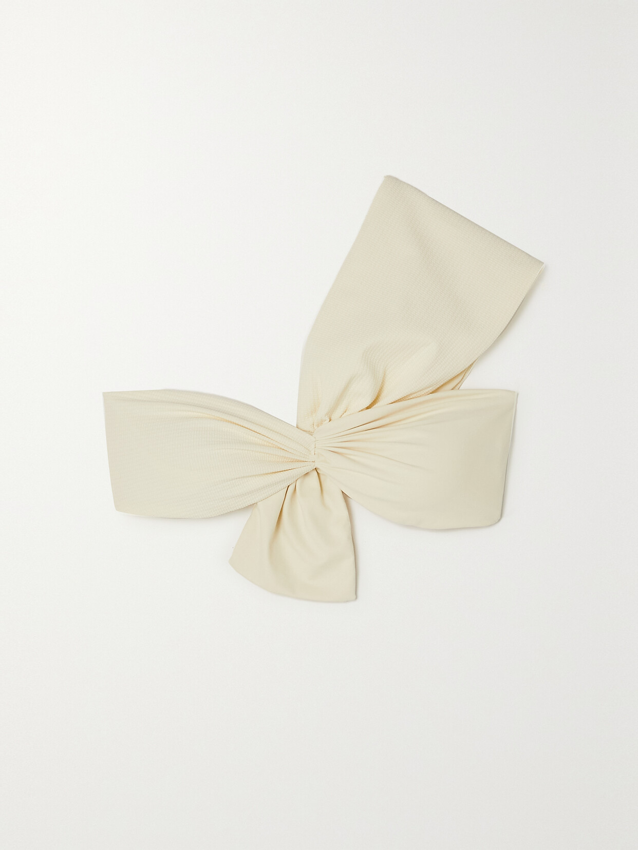 Marysia Venice Gathered One-shoulder Bikini Top - Cream