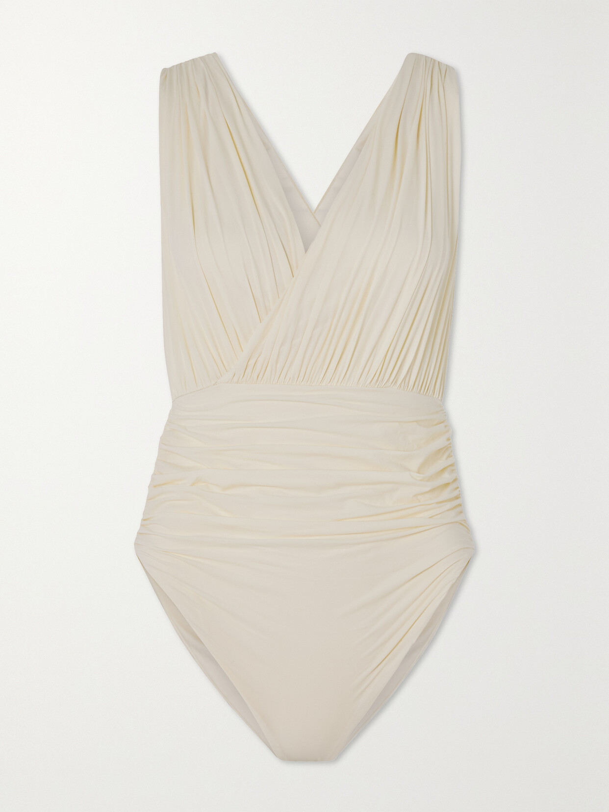 Marysia - Gadsen Ruched Swimsuit - Cream