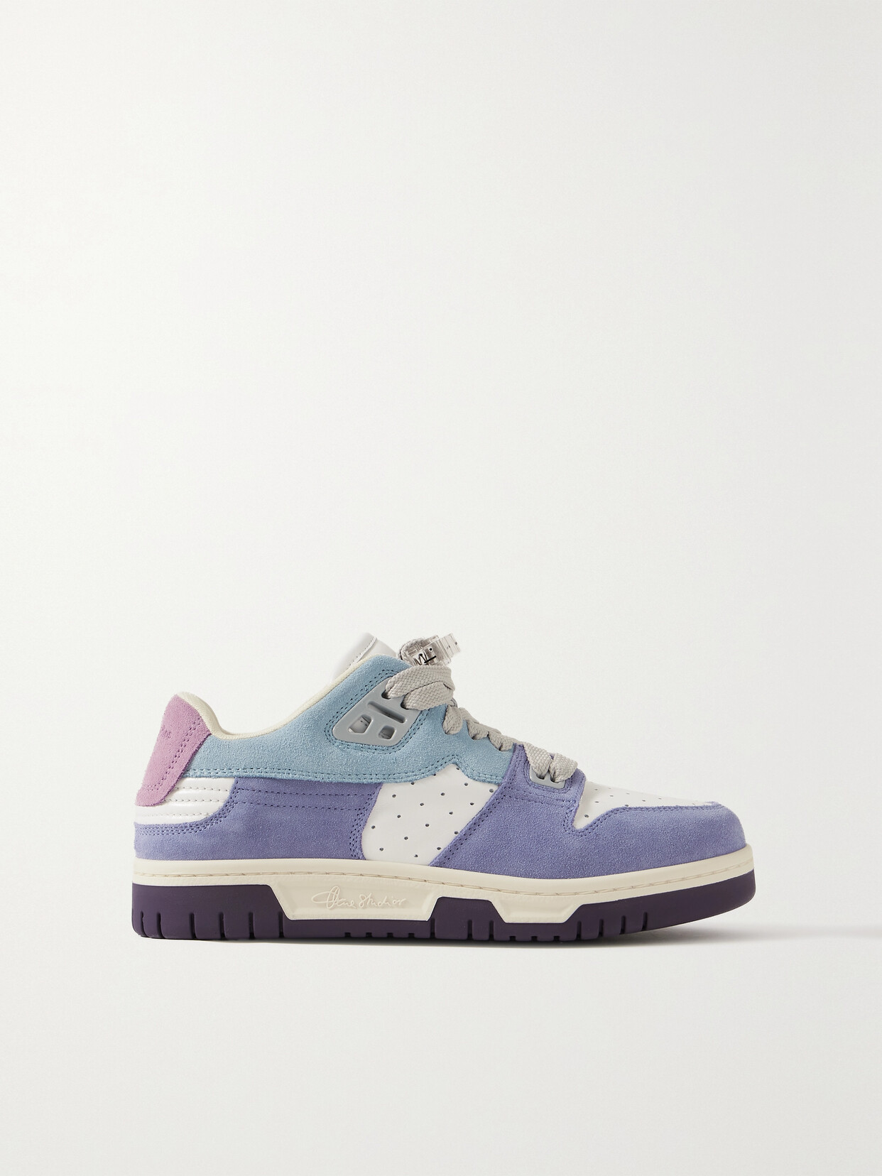 Acne Studios - Leather And Suede Sneakers - Blue