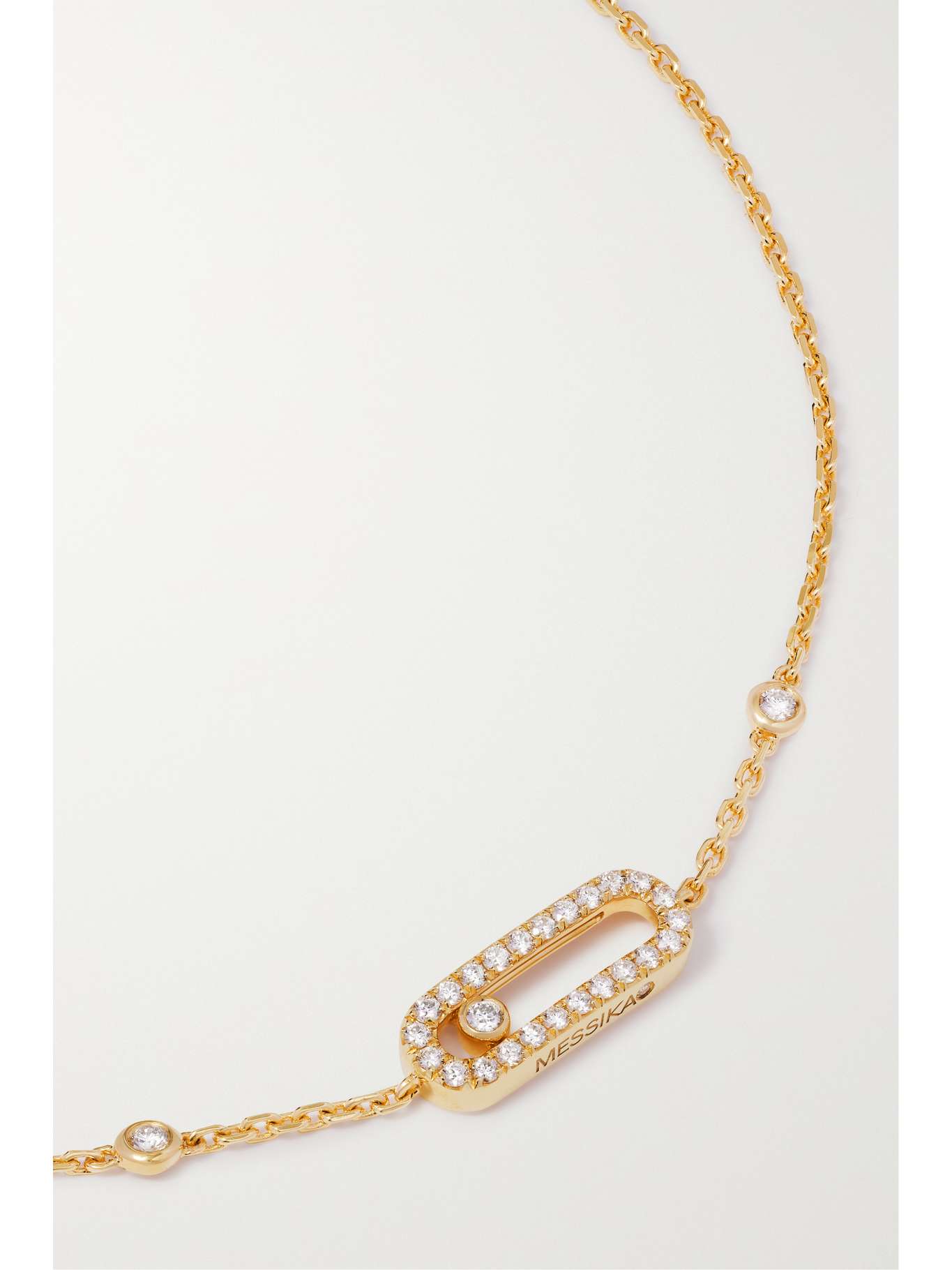 Gold Move Uno 18-karat gold diamond bracelet | MESSIKA | NET-A-PORTER