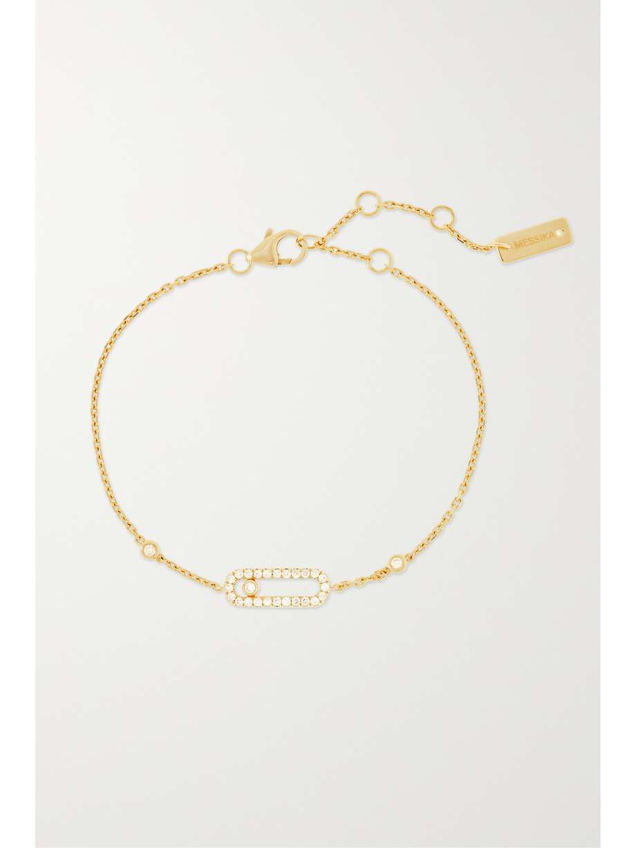 Gold Move Uno 18-karat gold diamond bracelet | MESSIKA | NET-A-PORTER