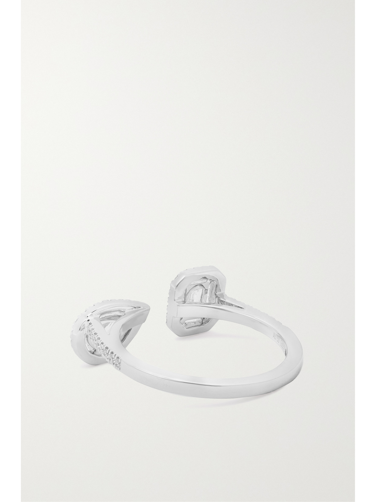 Messika My Twin Toi & Moi 18-karat White Gold Diamond Ring In Gold