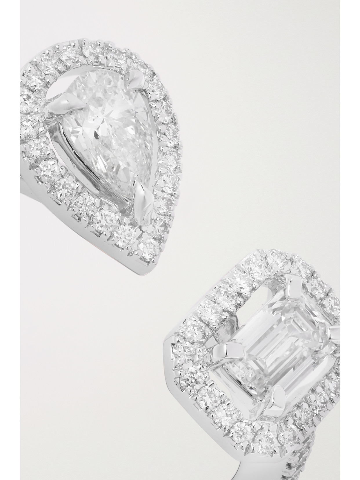 Messika My Twin Toi & Moi 18-karat White Gold Diamond Ring In Gold